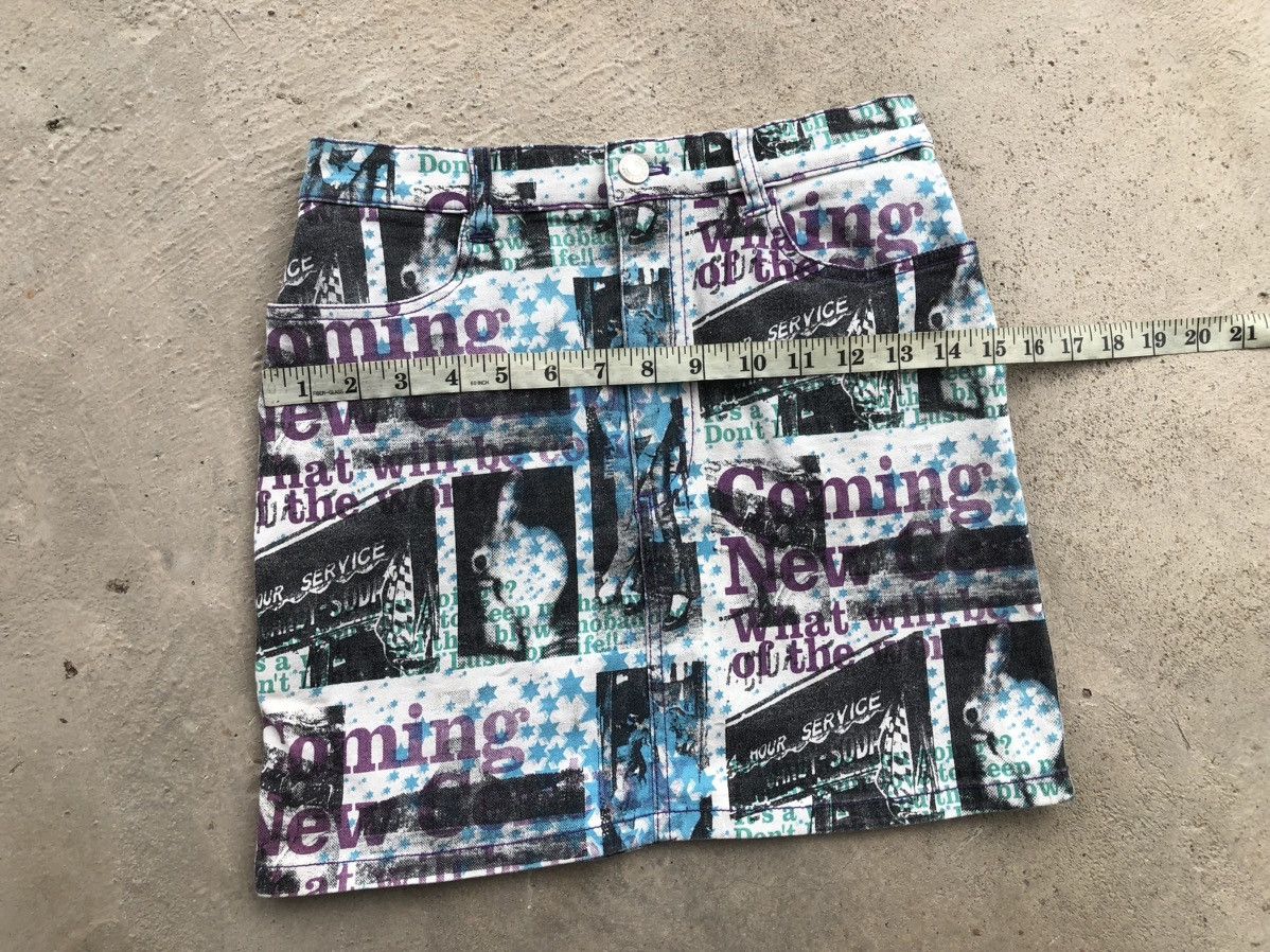 Japanese Brand Full Print Mini Skirt Hysteric Glamour Inspired Size 26" / US 2 / IT 38 - 6 Thumbnail