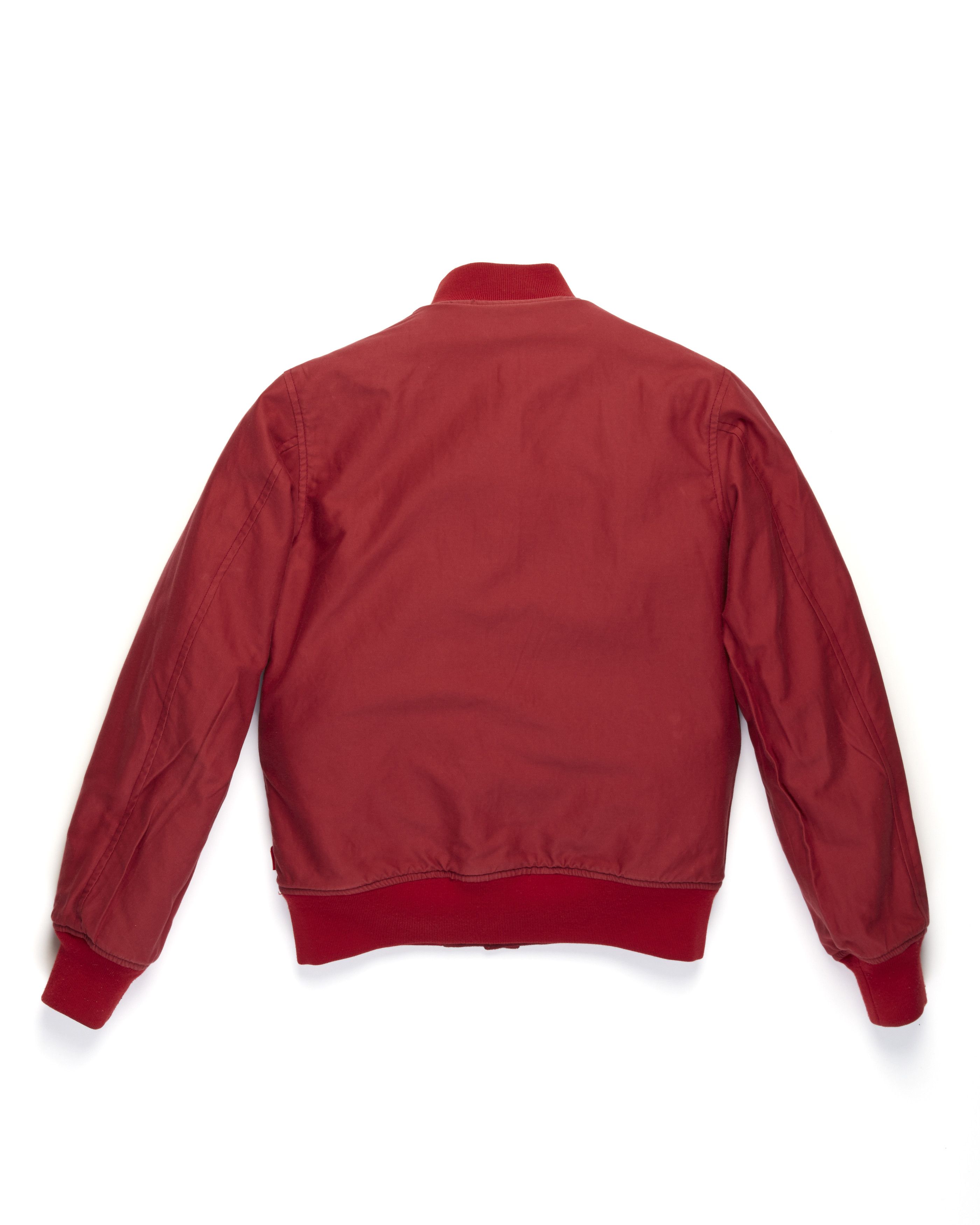 Supreme × Wtaps Red Varsity Jacket | Grailed