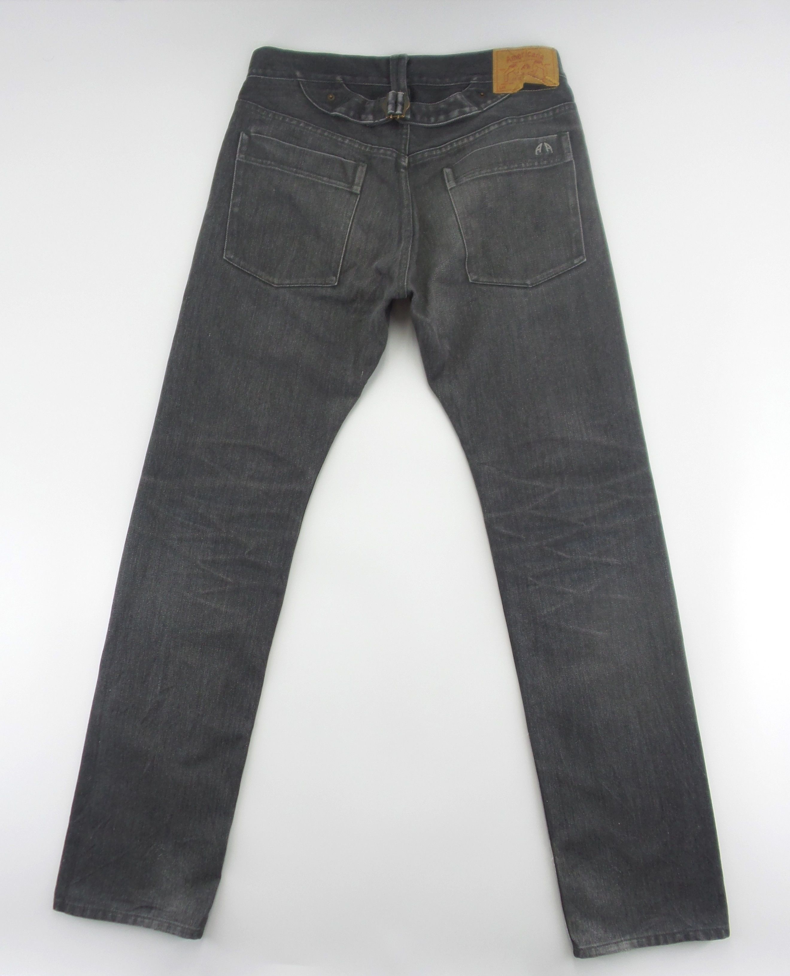 Japanese Brand Americana Buckle Back Jeans W31xL42.5 Size US 31 - 6 Thumbnail