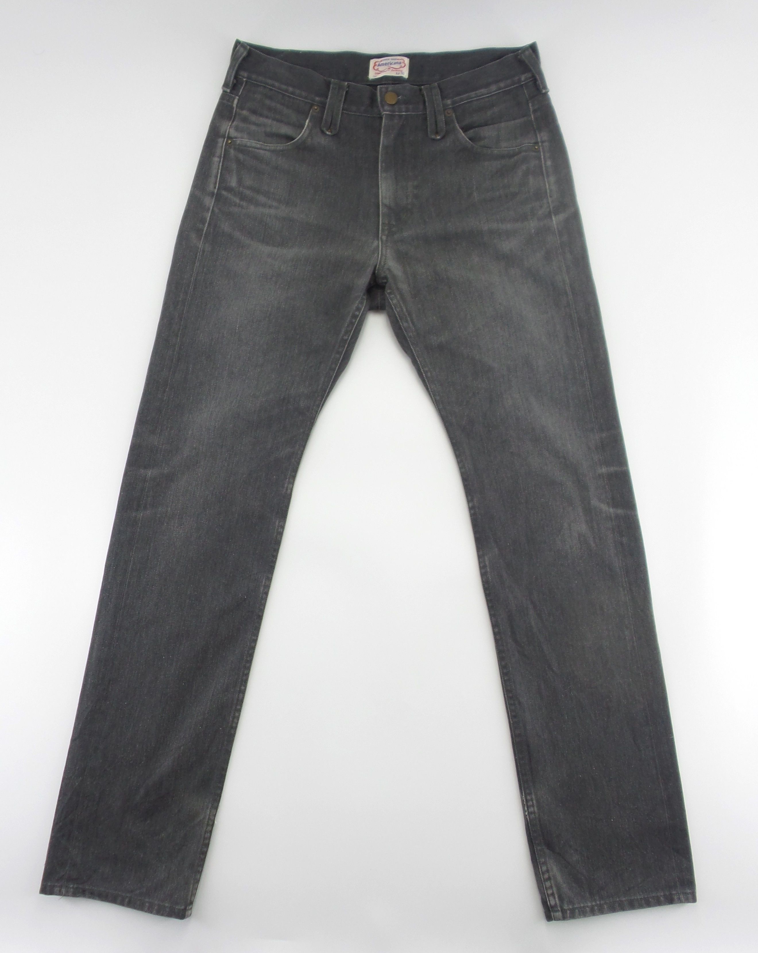 Japanese Brand Americana Buckle Back Jeans W31xL42.5 Size US 31 - 1 Thumbnail