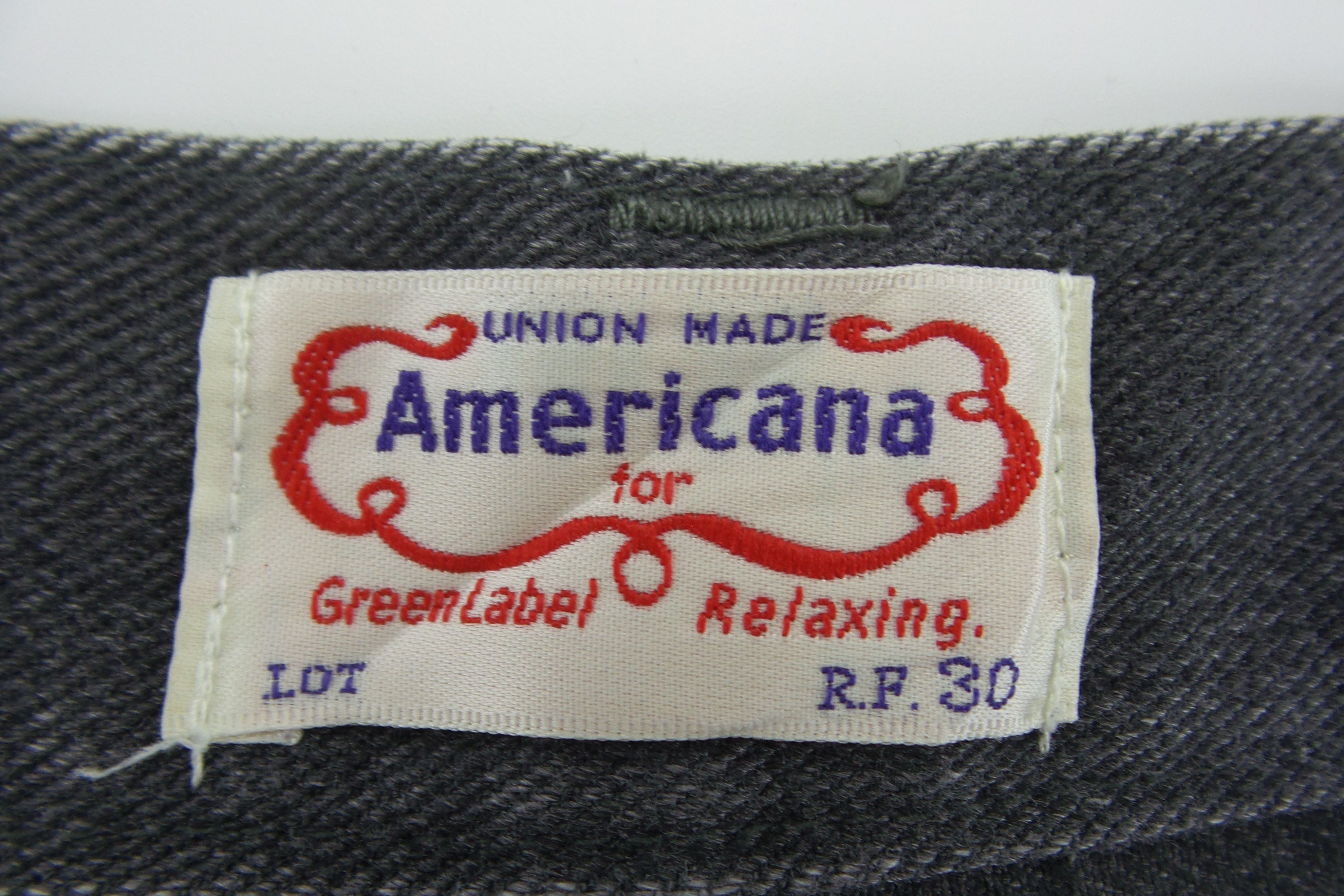 Japanese Brand Americana Buckle Back Jeans W31xL42.5 Size US 31 - 3 Thumbnail