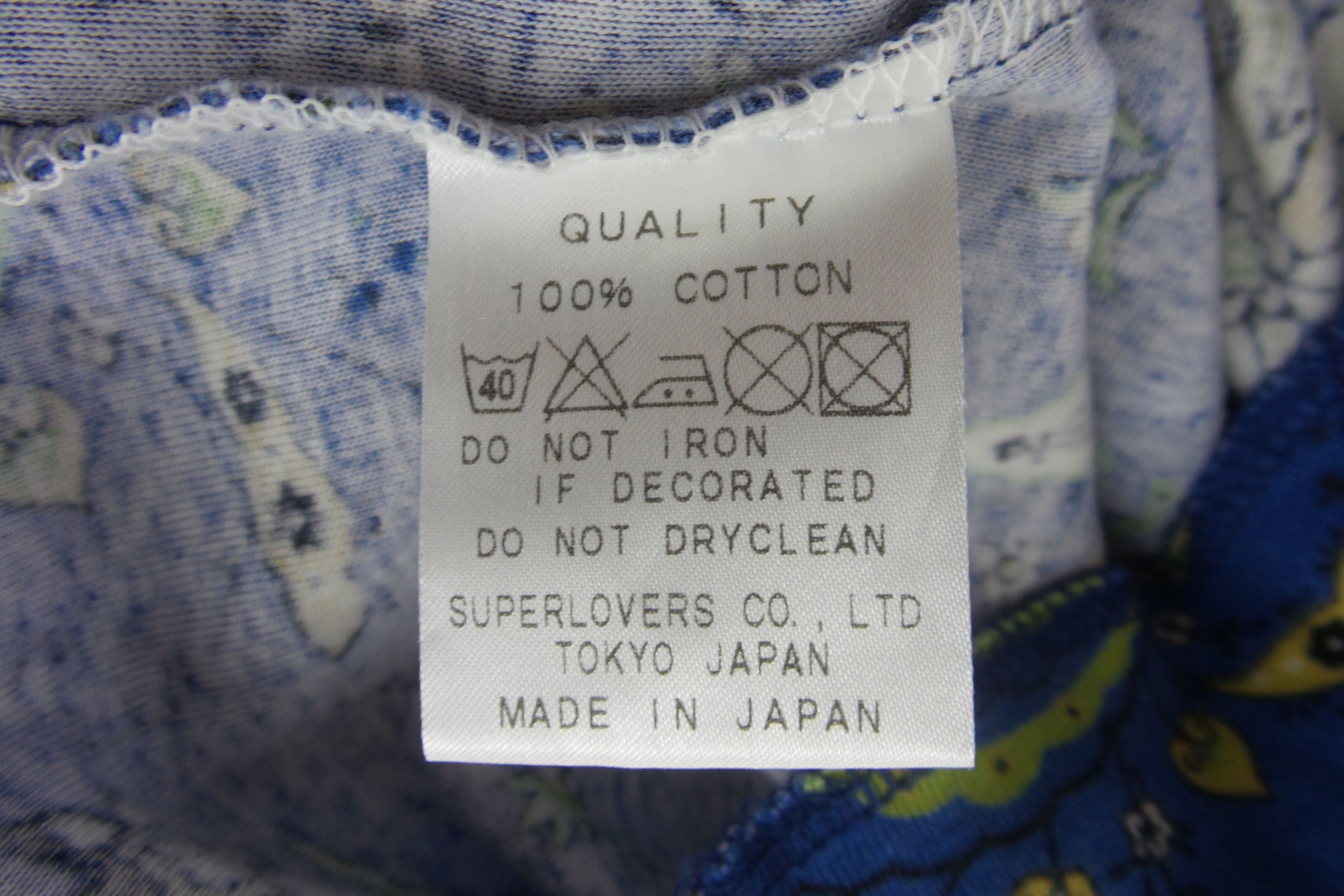 Japanese Brand FOR HER Super Lovers Floral Design T-shirts Size US XS / EU 42 / 0 - 6 Thumbnail