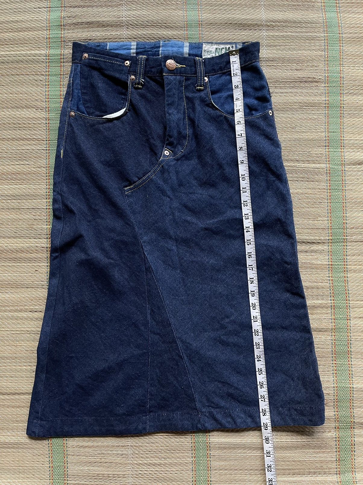 Denime × Japanese Brand Vintage Lime Union Made skirt denime jeans nice design Size 29" - 15 Thumbnail