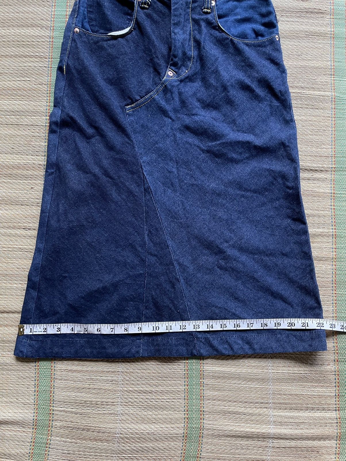 Denime × Japanese Brand Vintage Lime Union Made skirt denime jeans nice design Size 29" - 17 Thumbnail