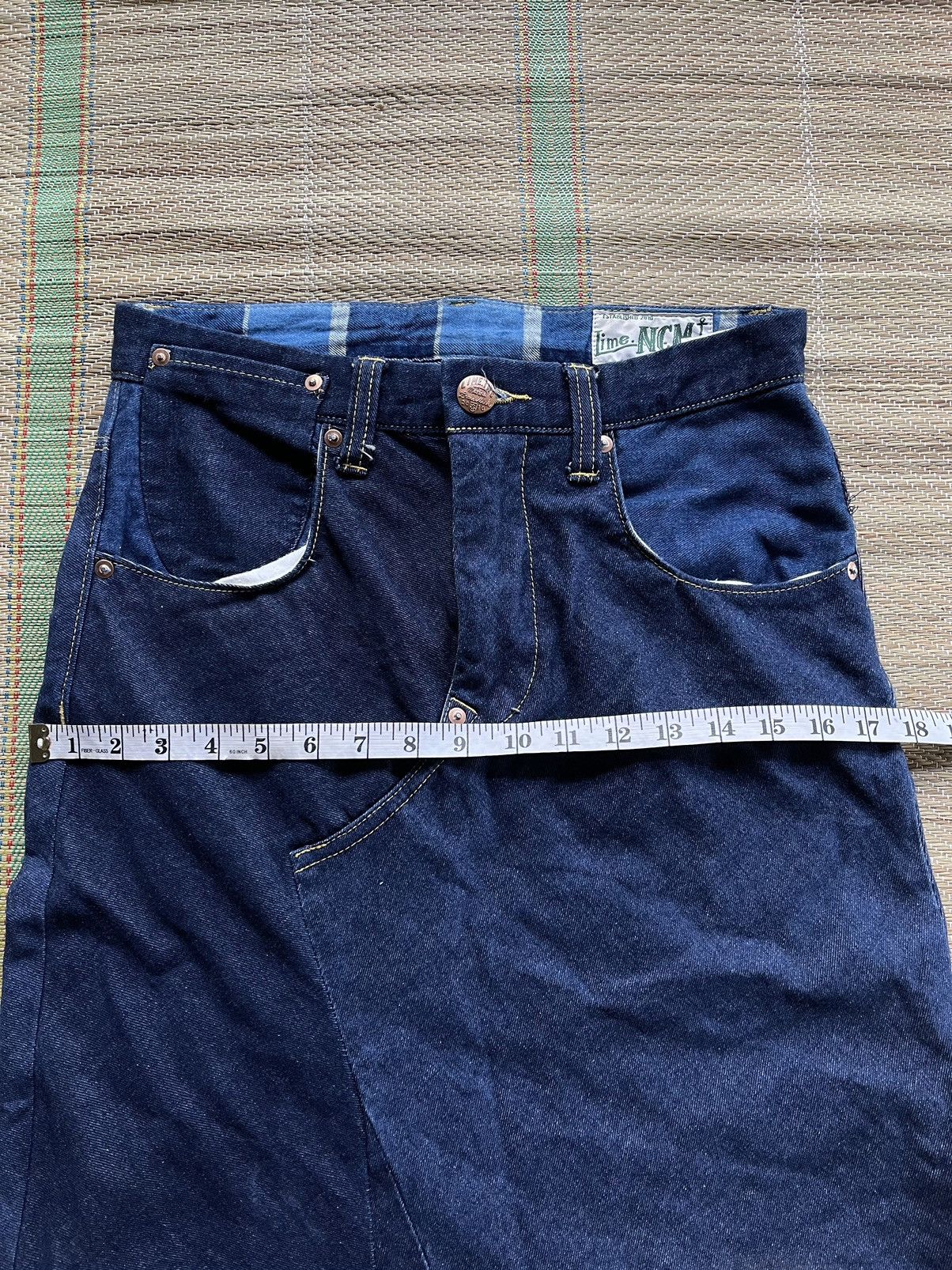 Denime × Japanese Brand Vintage Lime Union Made skirt denime jeans nice design Size 29" - 16 Thumbnail