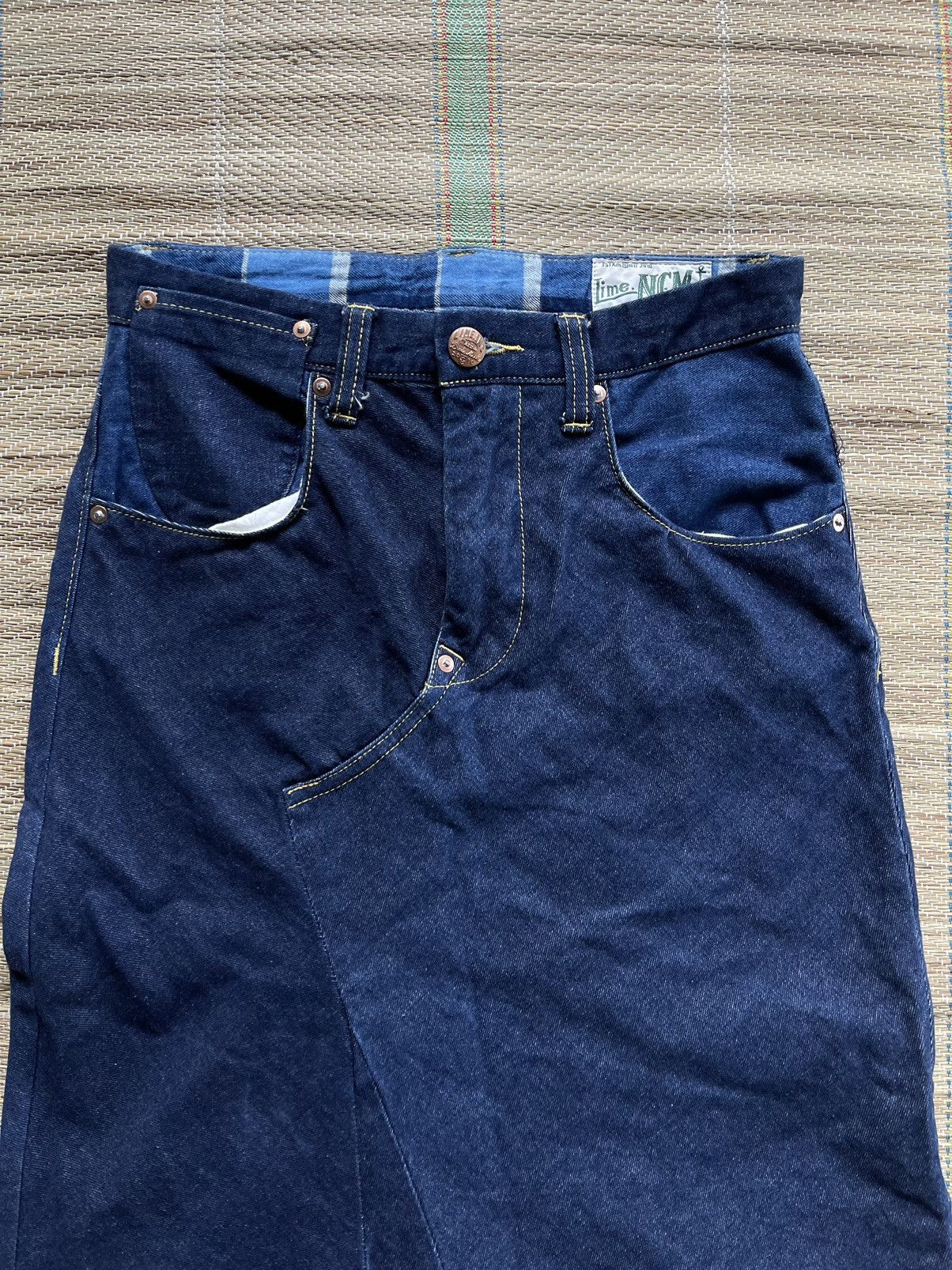 Denime × Japanese Brand Vintage Lime Union Made skirt denime jeans nice design Size 29" - 8 Thumbnail