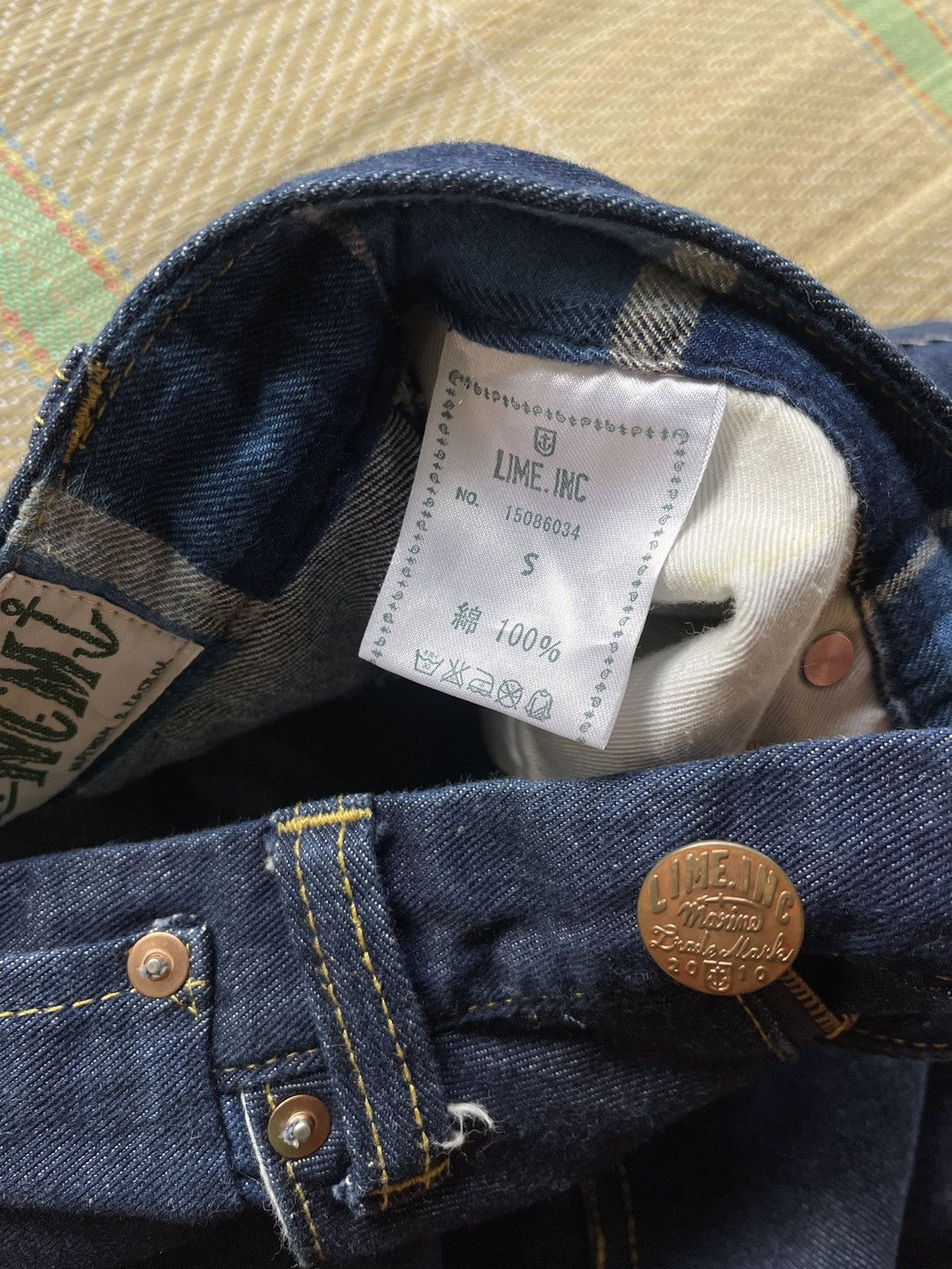 Denime × Japanese Brand Vintage Lime Union Made skirt denime jeans nice design Size 29" - 12 Thumbnail