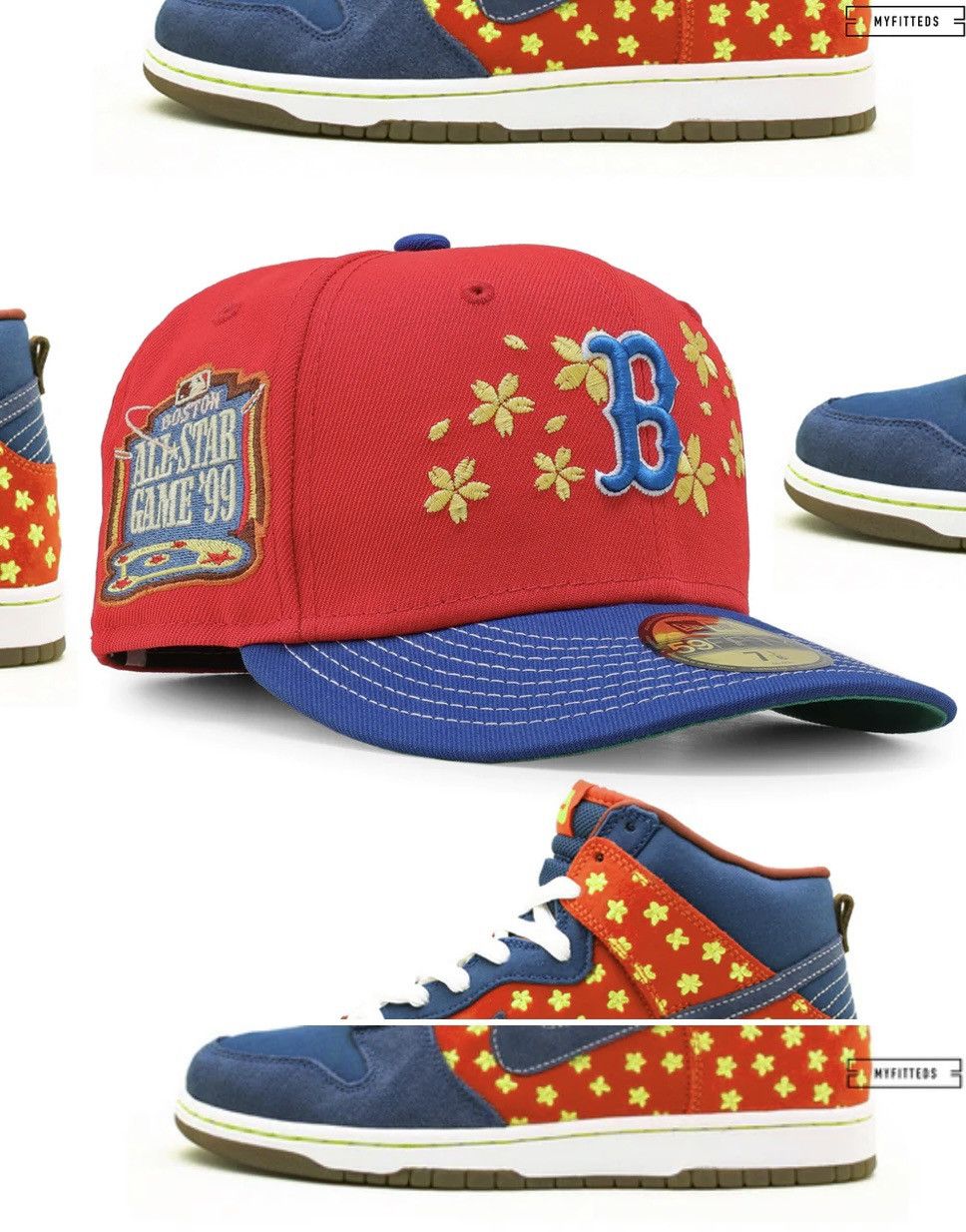 Hat Club × MyFitteds × New Era 7 5/8 - Dunk SB Boston Red Sox 1999 Quagmire Fitted Hat Size ONE SIZE - 5 Thumbnail