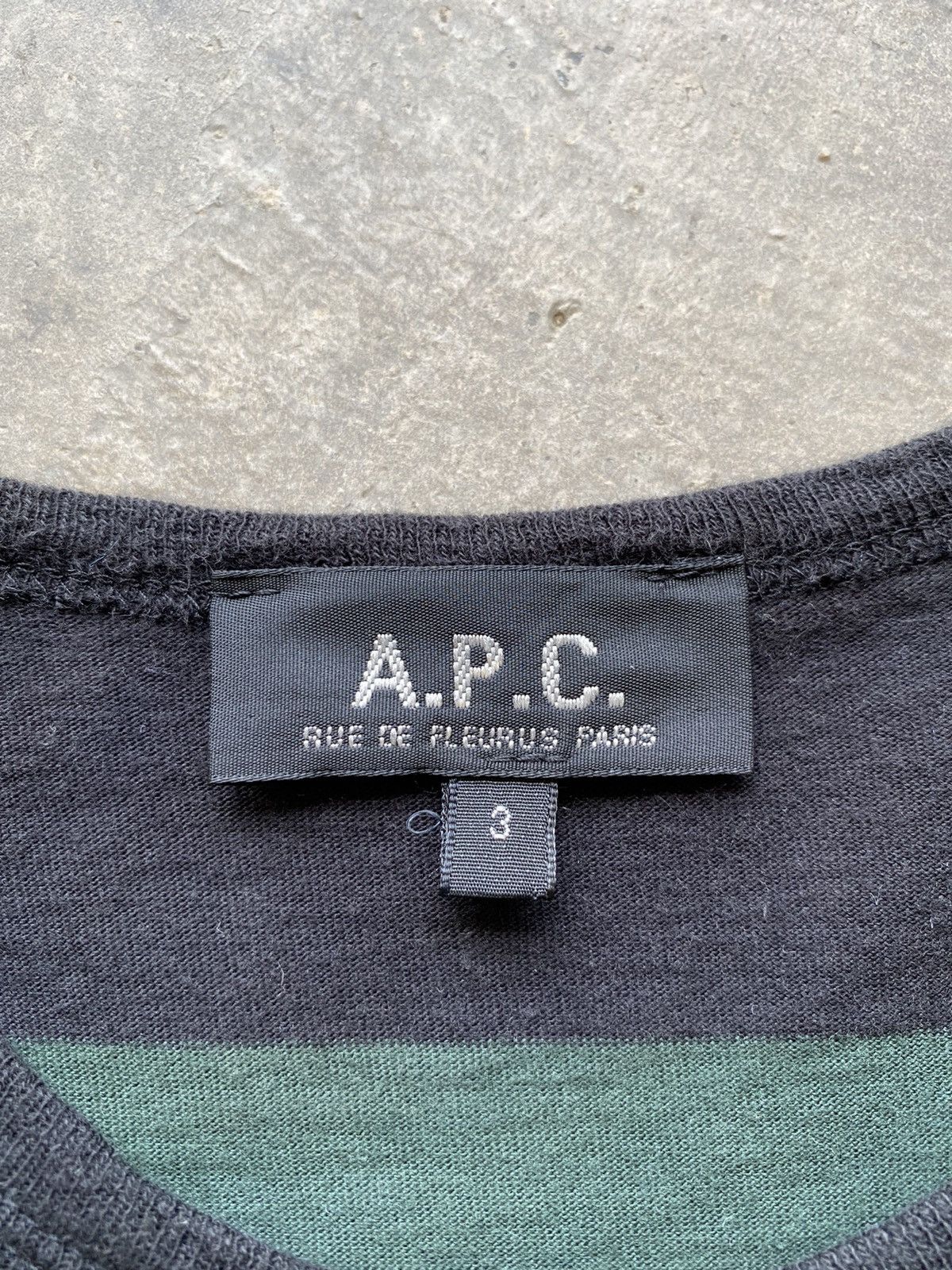 A.P.C. 💥A.P.C. Jail Stripes Long Sleeve Tee Size US M / EU 48-50 / 2 - 3 Thumbnail