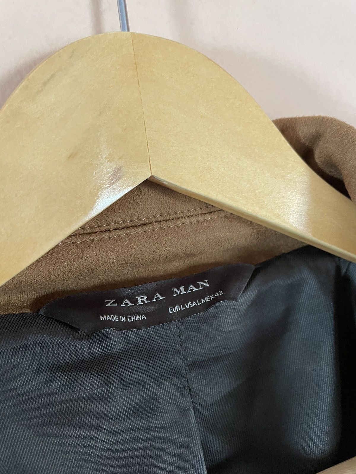 Zara Zara Biker vegan suede leather jacket similar to Balmain Size US L / EU 52-54 / 3 - 4 Thumbnail