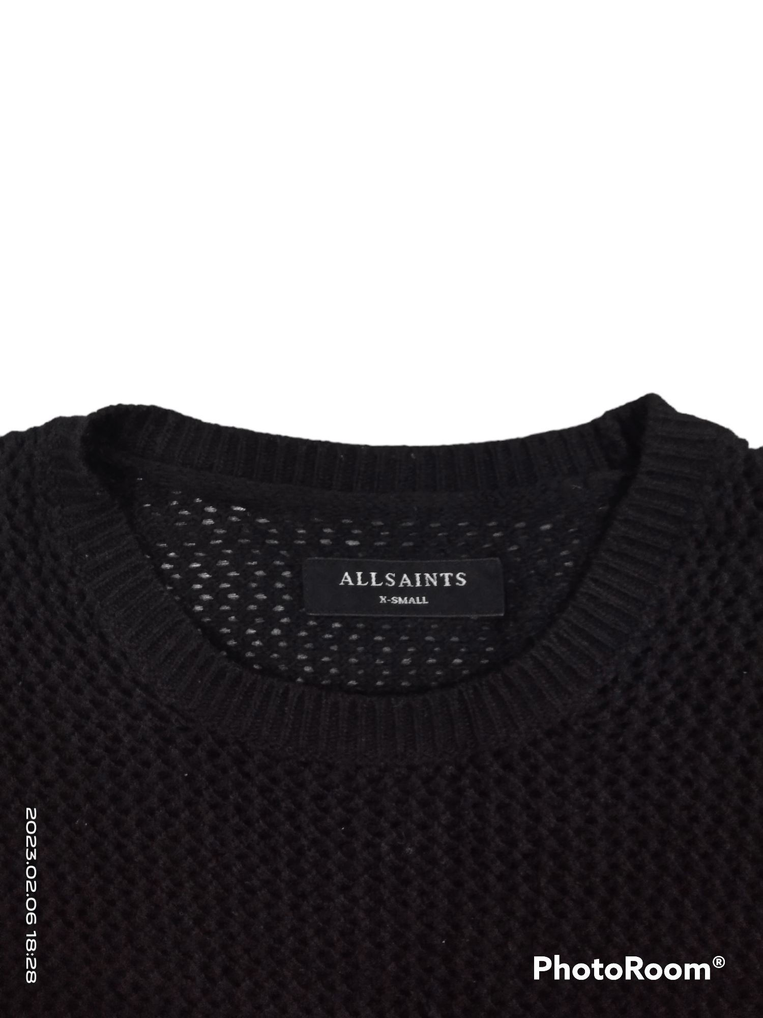 Allsaints ALSAINTS BLACK KNIT MESH X-SMALL Size US XS / EU 42 / 0 - 4 Thumbnail