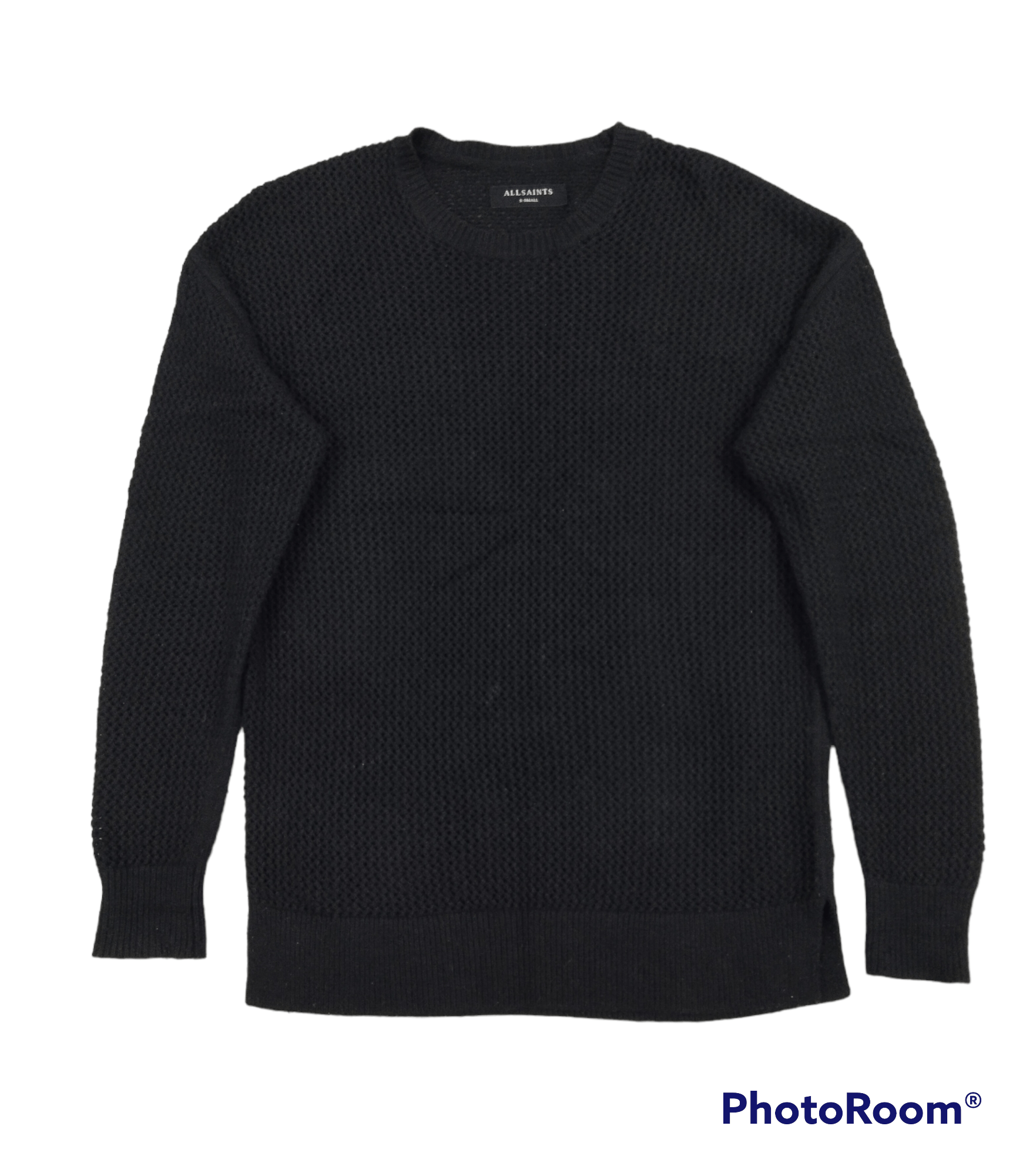 Allsaints ALSAINTS BLACK KNIT MESH X-SMALL Size US XS / EU 42 / 0 - 1 Thumbnail