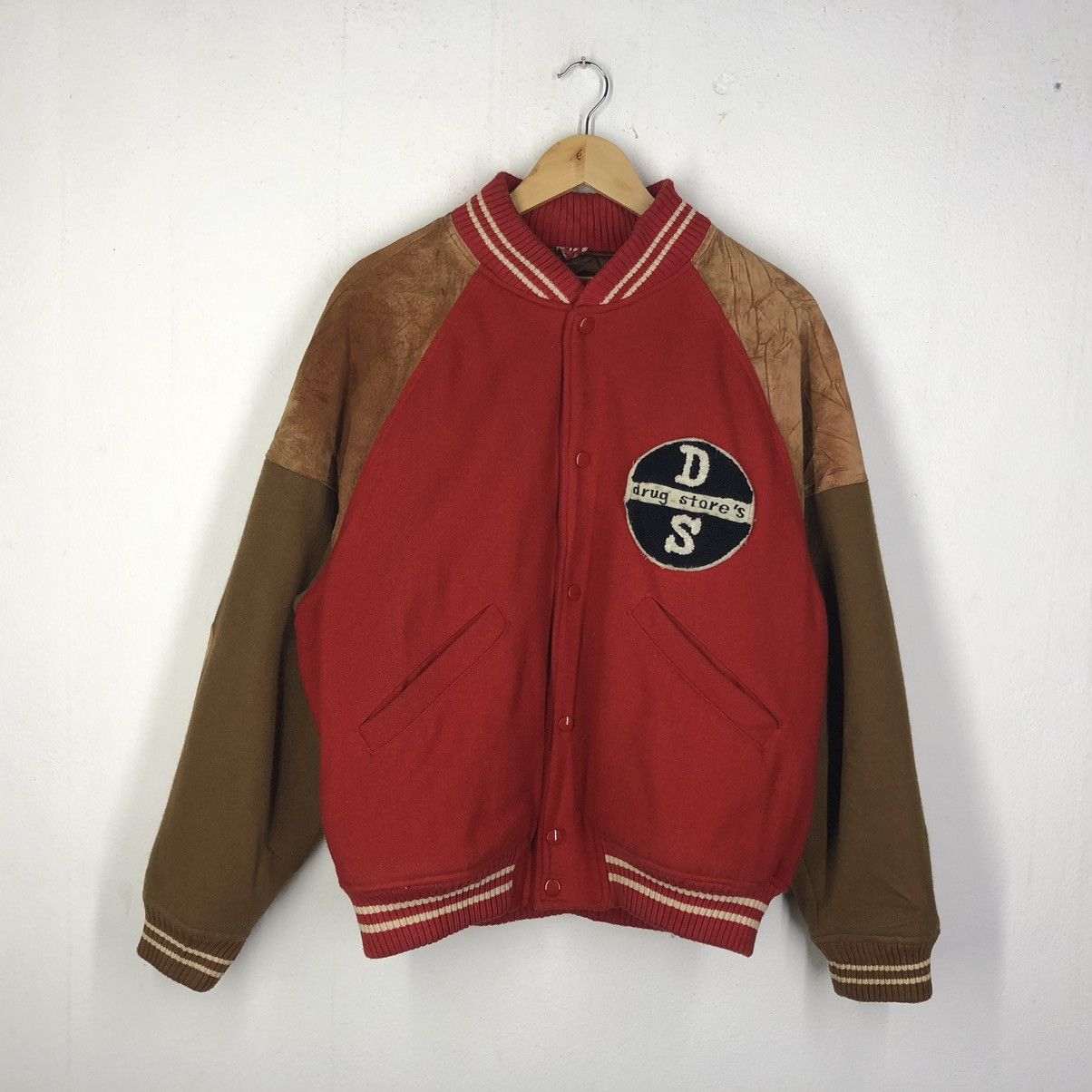 Japanese Brand Vintage Drug Store’s Letterman Varsity Jacket Nice Design Size US M / EU 48-50 / 2 - 5 Thumbnail