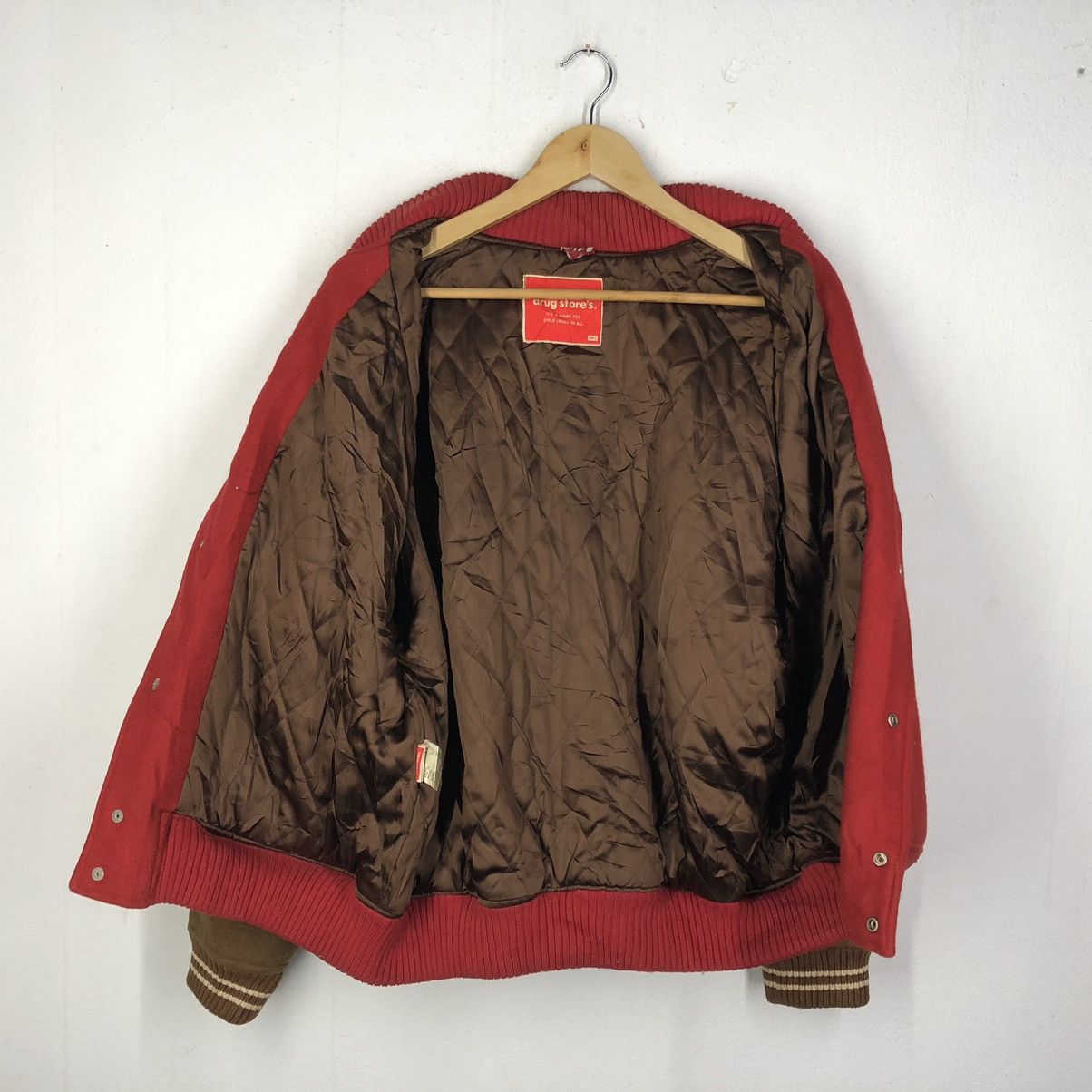 Japanese Brand Vintage Drug Store’s Letterman Varsity Jacket Nice Design Size US M / EU 48-50 / 2 - 9 Thumbnail