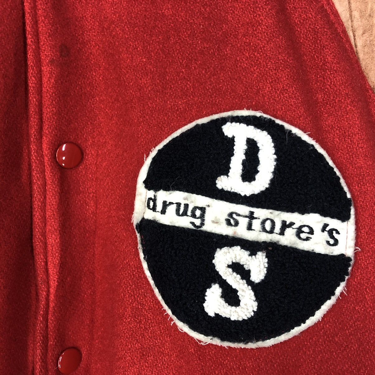 Japanese Brand Vintage Drug Store’s Letterman Varsity Jacket Nice Design Size US M / EU 48-50 / 2 - 6 Thumbnail