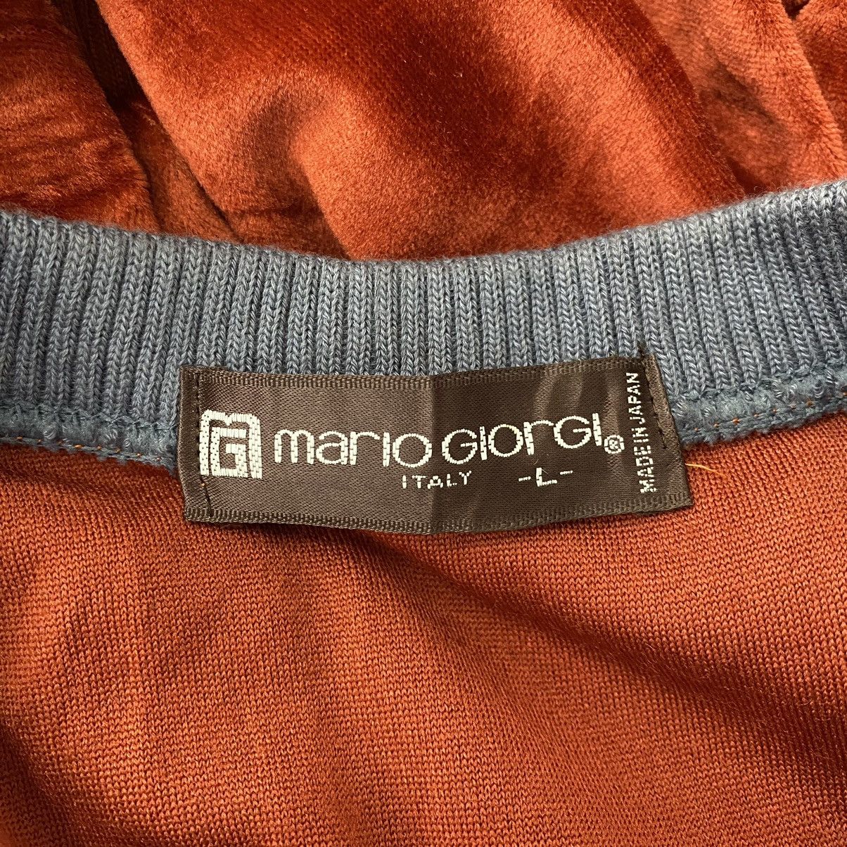 Vintage Vintage MARIO GIORGI ITALY V-neck Velvet Embroidered Logo Size US L / EU 52-54 / 3 - 4 Thumbnail