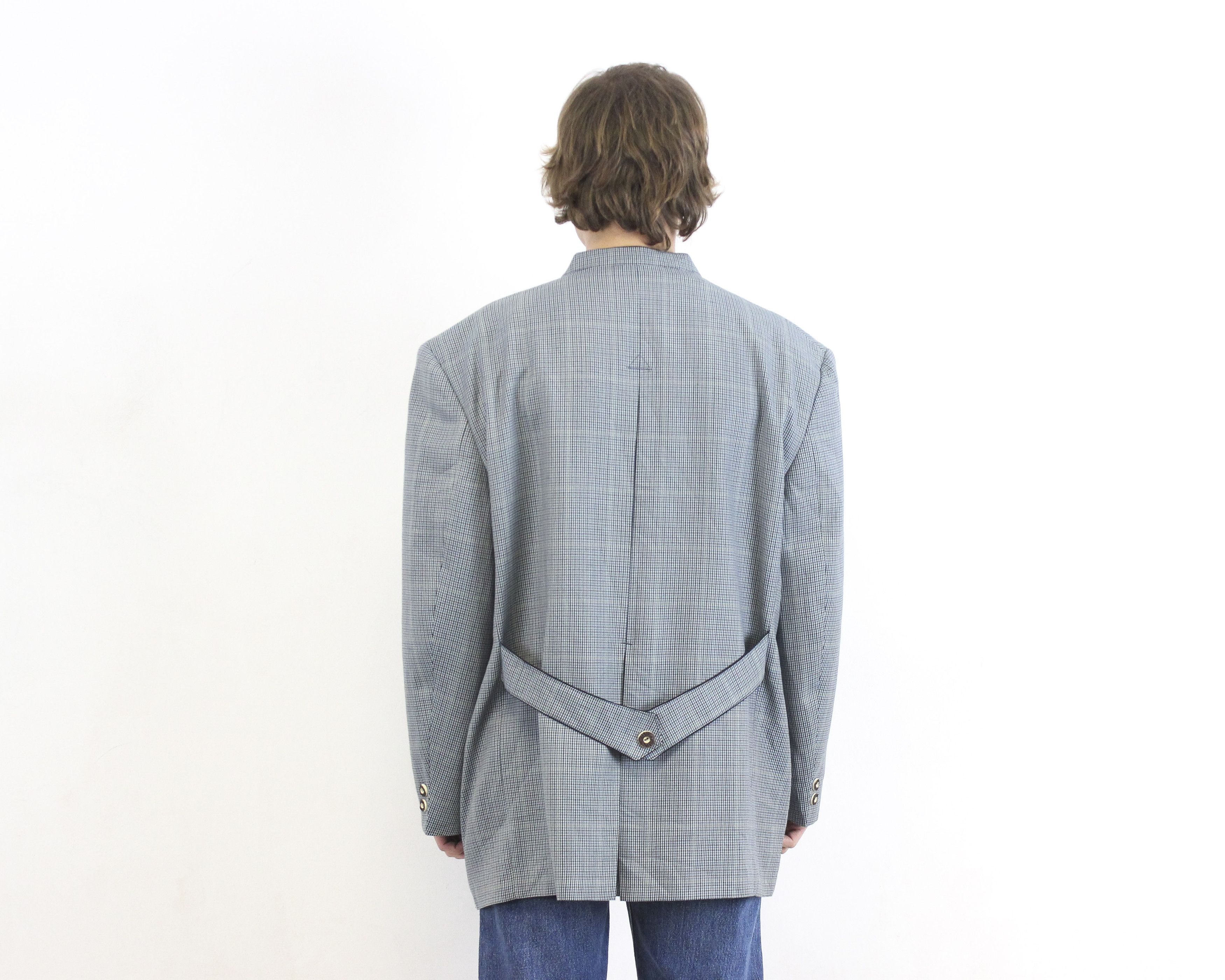 Vintage ALPEN MODEN Trachten Blazer Suit Check Coat Jacket Size 46R - 6 Thumbnail