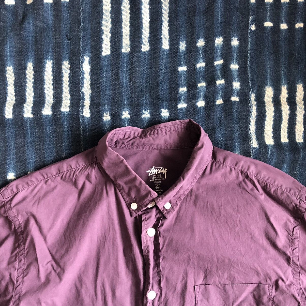 Stussy Stussy Deluxe Garment Dyed Shirt 2007FW Size US M / EU 48-50 / 2 - 2 Thumbnail