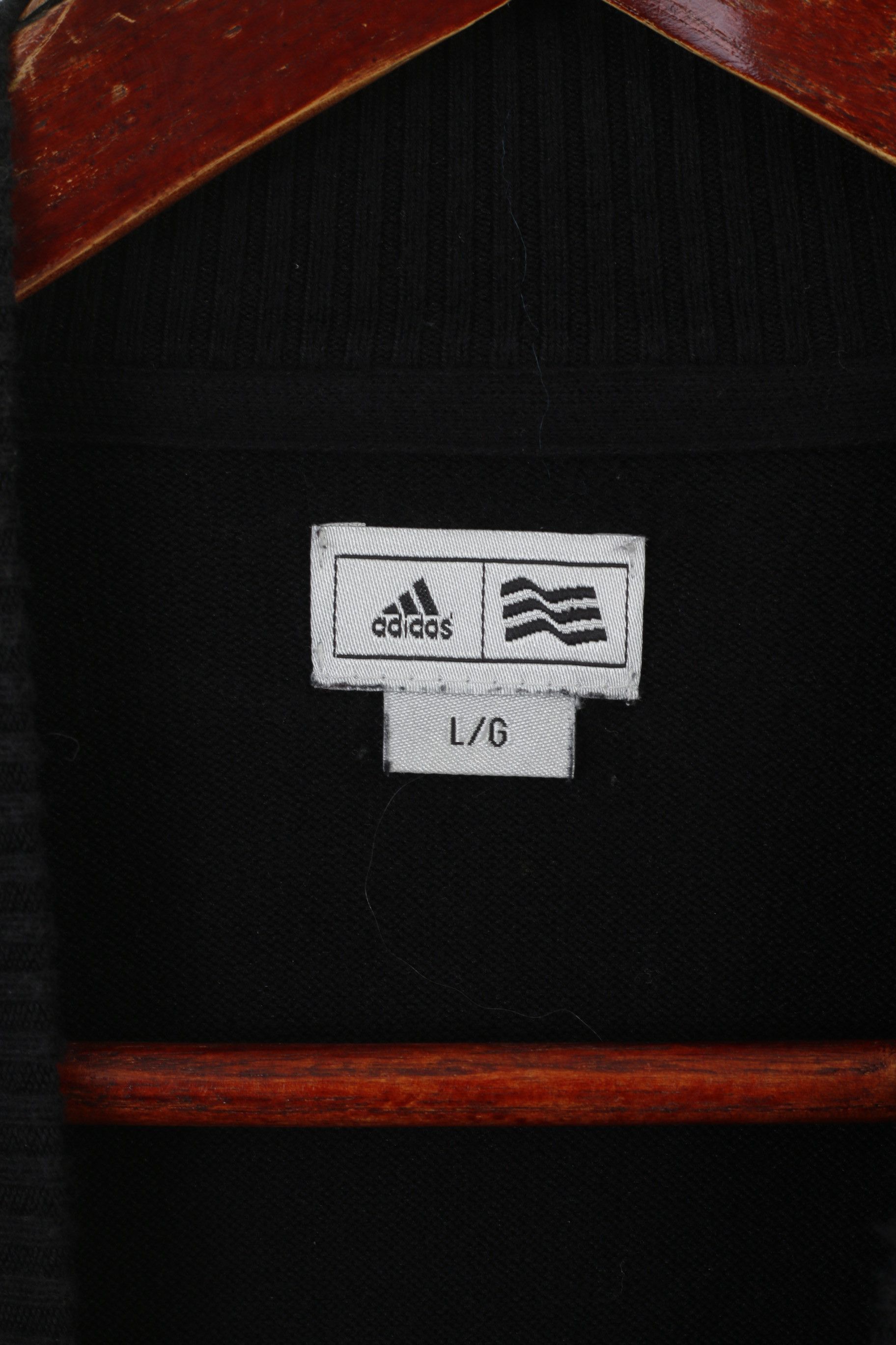 Adidas Adidas Men L Jumper Black Soft Cotton Stretch 6837 Size US L / EU 52-54 / 3 - 5 Thumbnail