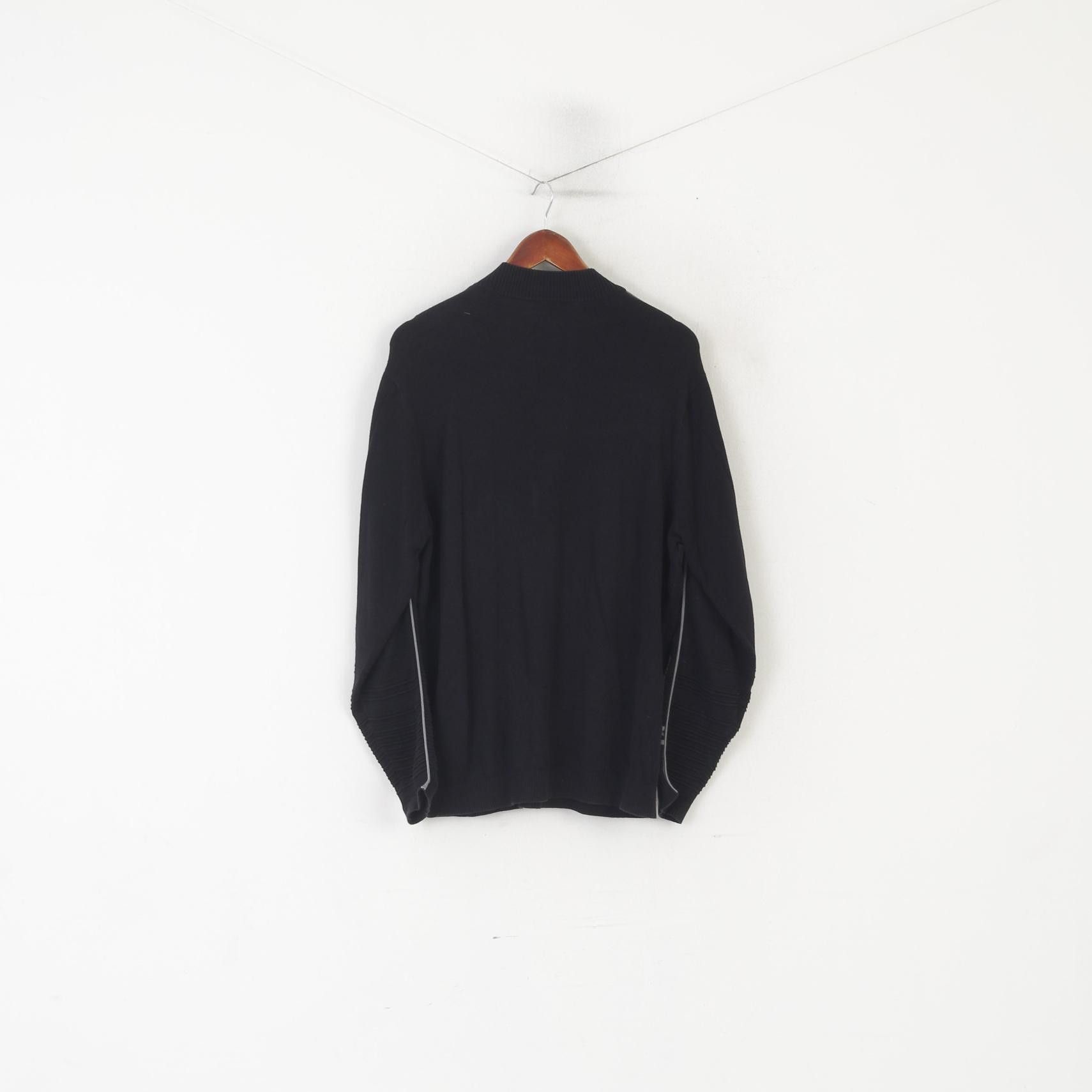 Adidas Adidas Men L Jumper Black Soft Cotton Stretch 6837 Size US L / EU 52-54 / 3 - 7 Thumbnail