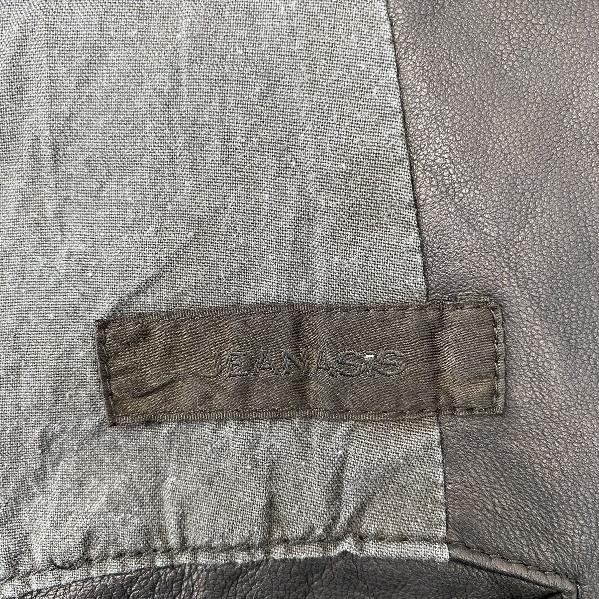 Japanese Brand Vintage JEANASIS Japanese Brand Black Leather Coat Jacket Size US XS / EU 42 / 0 - 4 Thumbnail