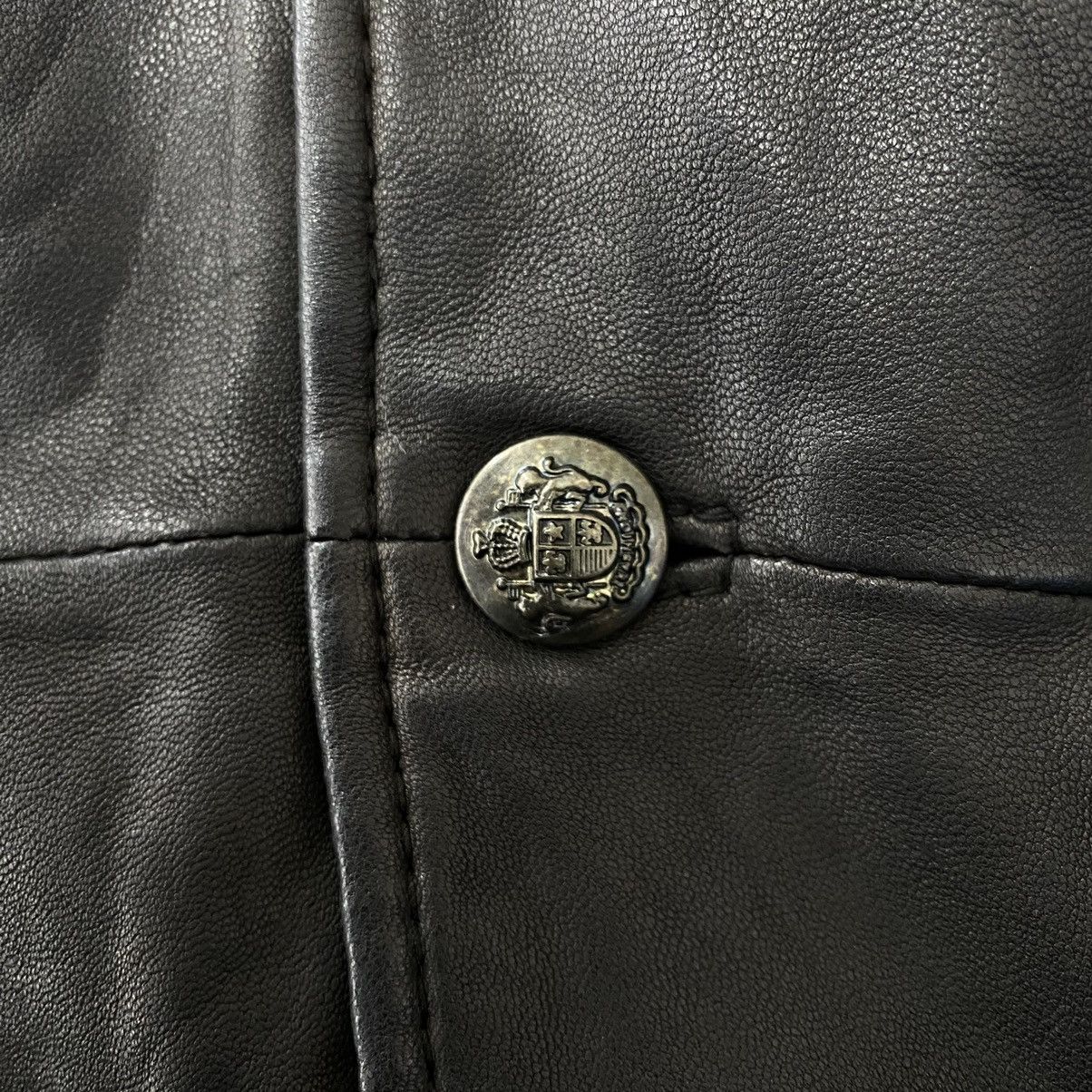 Japanese Brand Vintage JEANASIS Japanese Brand Black Leather Coat Jacket Size US XS / EU 42 / 0 - 3 Thumbnail