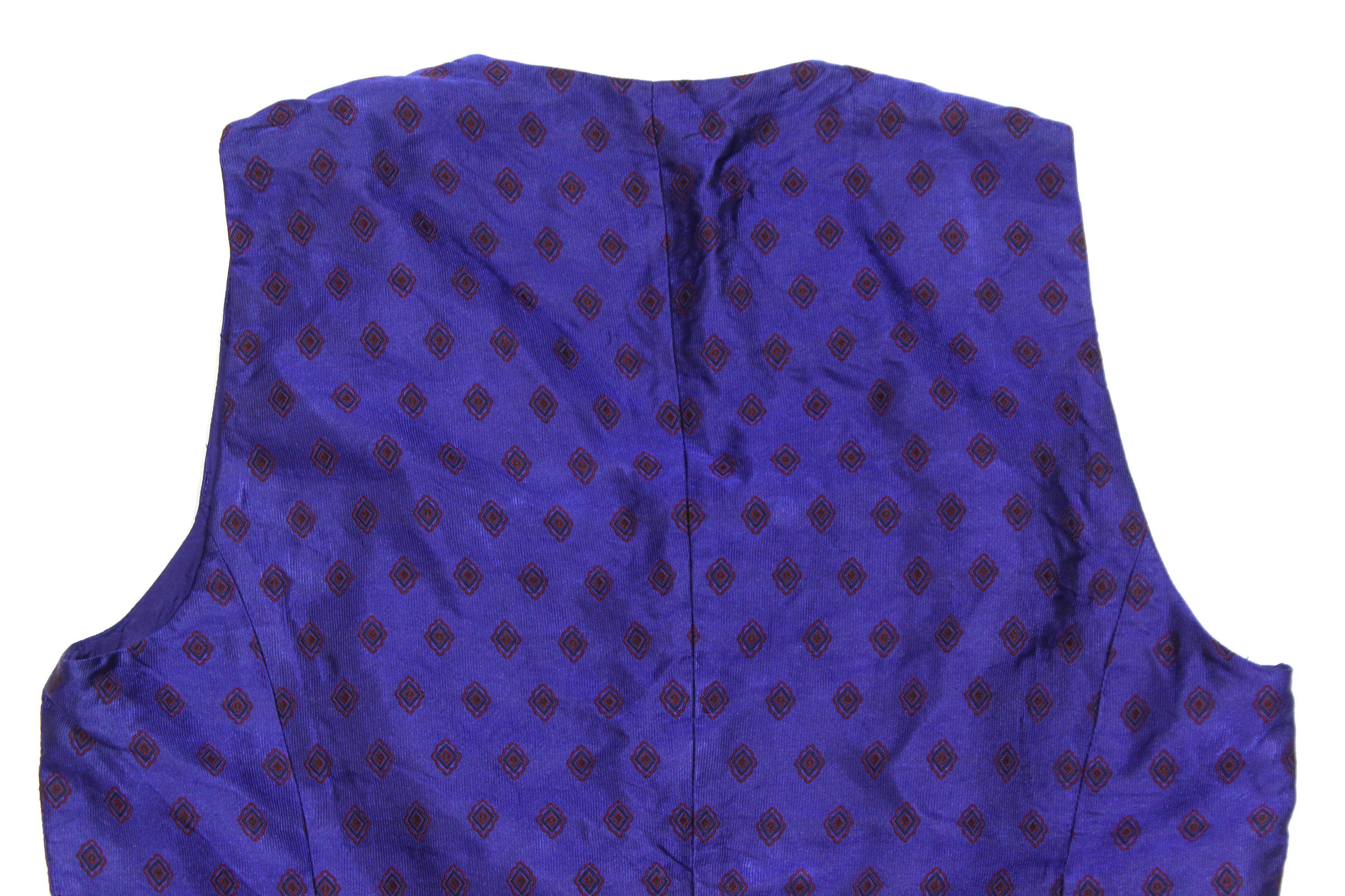 Escada 90S Pattern Silk Vest Vintage Size M / US 6-8 / IT 42-44 - 5 Thumbnail