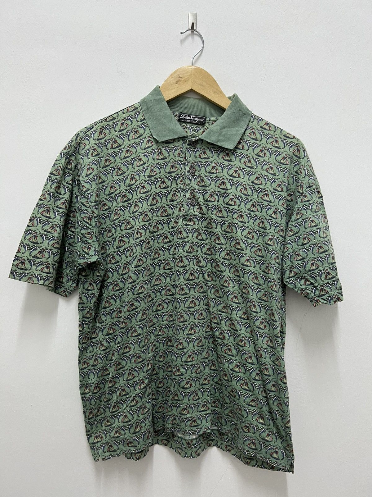 Salvatore Ferragamo】1990s Polo Shirt