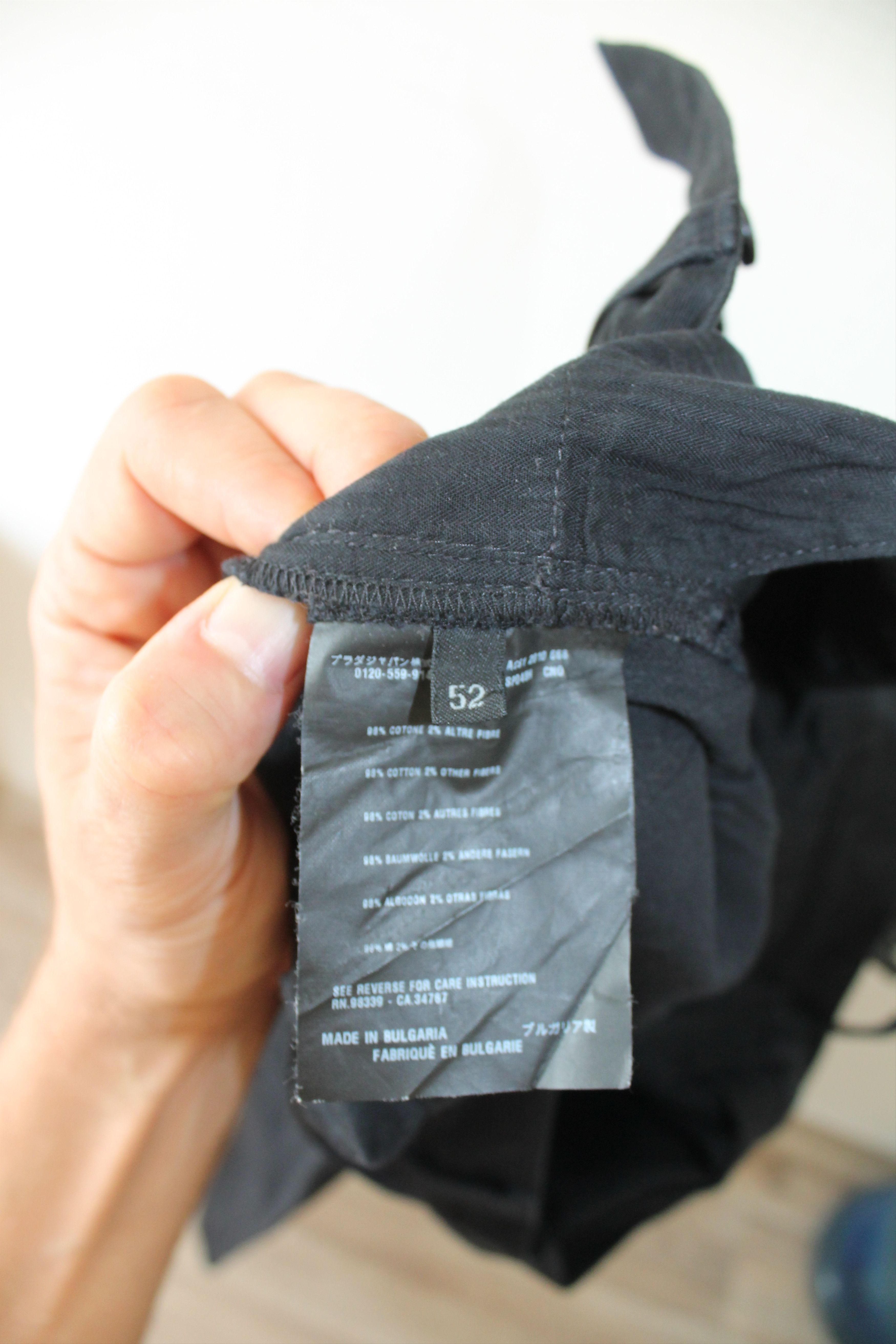 Prada PRADA Black Slim Fit Stretch Denim Pants W36 Ins 33 Size US 36 / EU 52 - 12 Thumbnail
