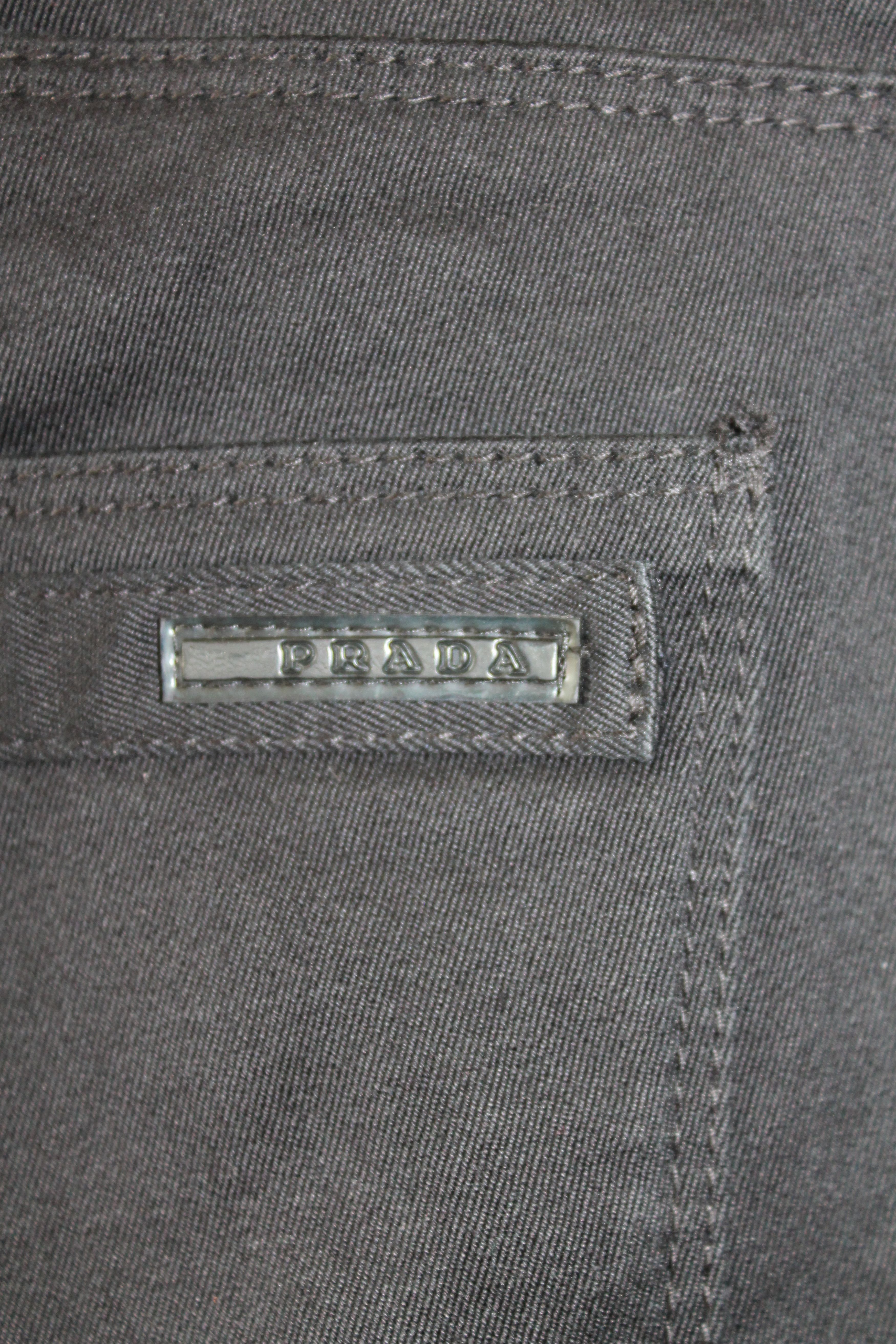 Prada PRADA Black Slim Fit Stretch Denim Pants W36 Ins 33 Size US 36 / EU 52 - 6 Thumbnail