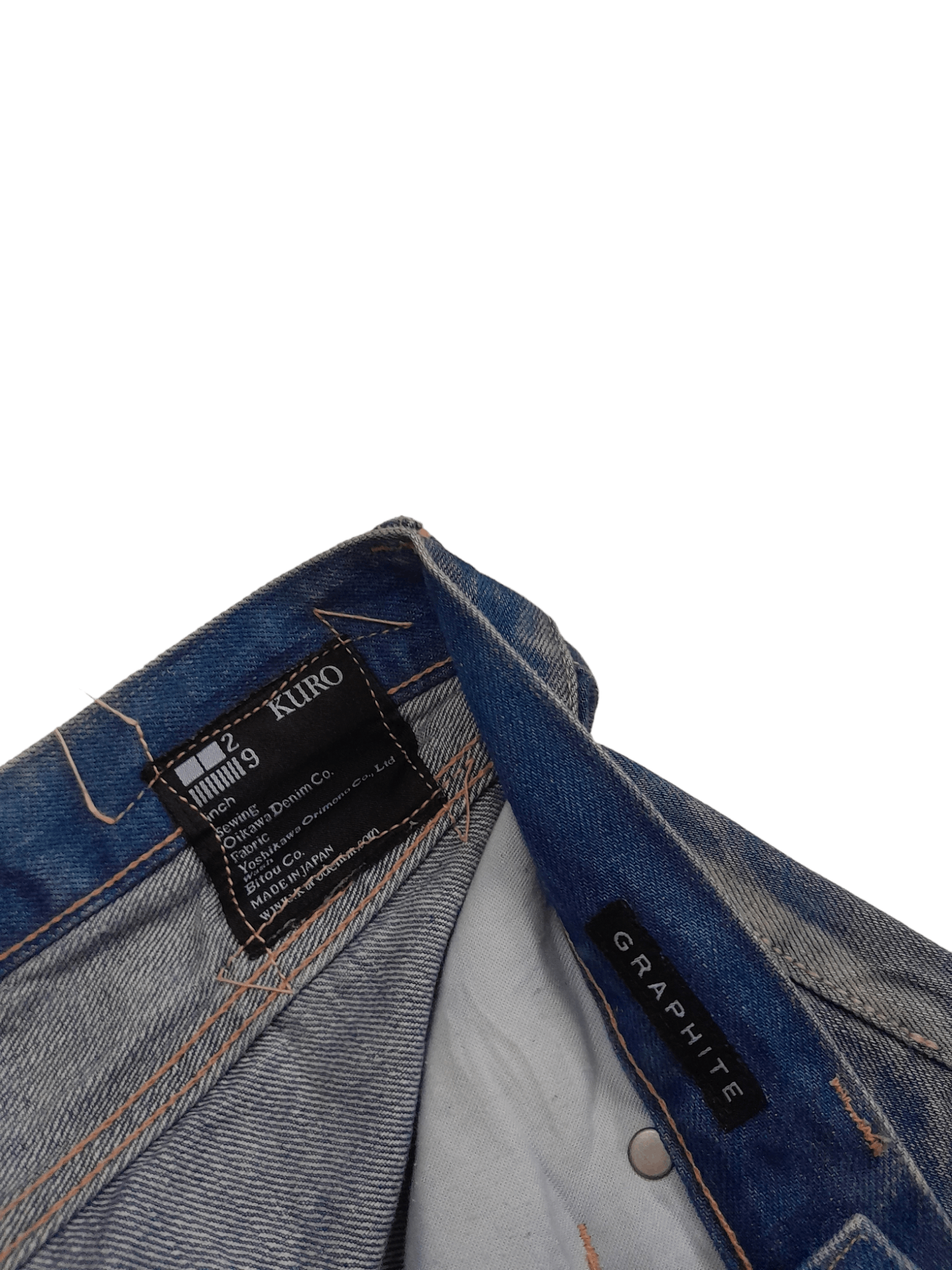 KURO KURO Selvedge Denim Japan Designer Yusuke Yatsuhashi (E676) Size US 31 - 9 Thumbnail