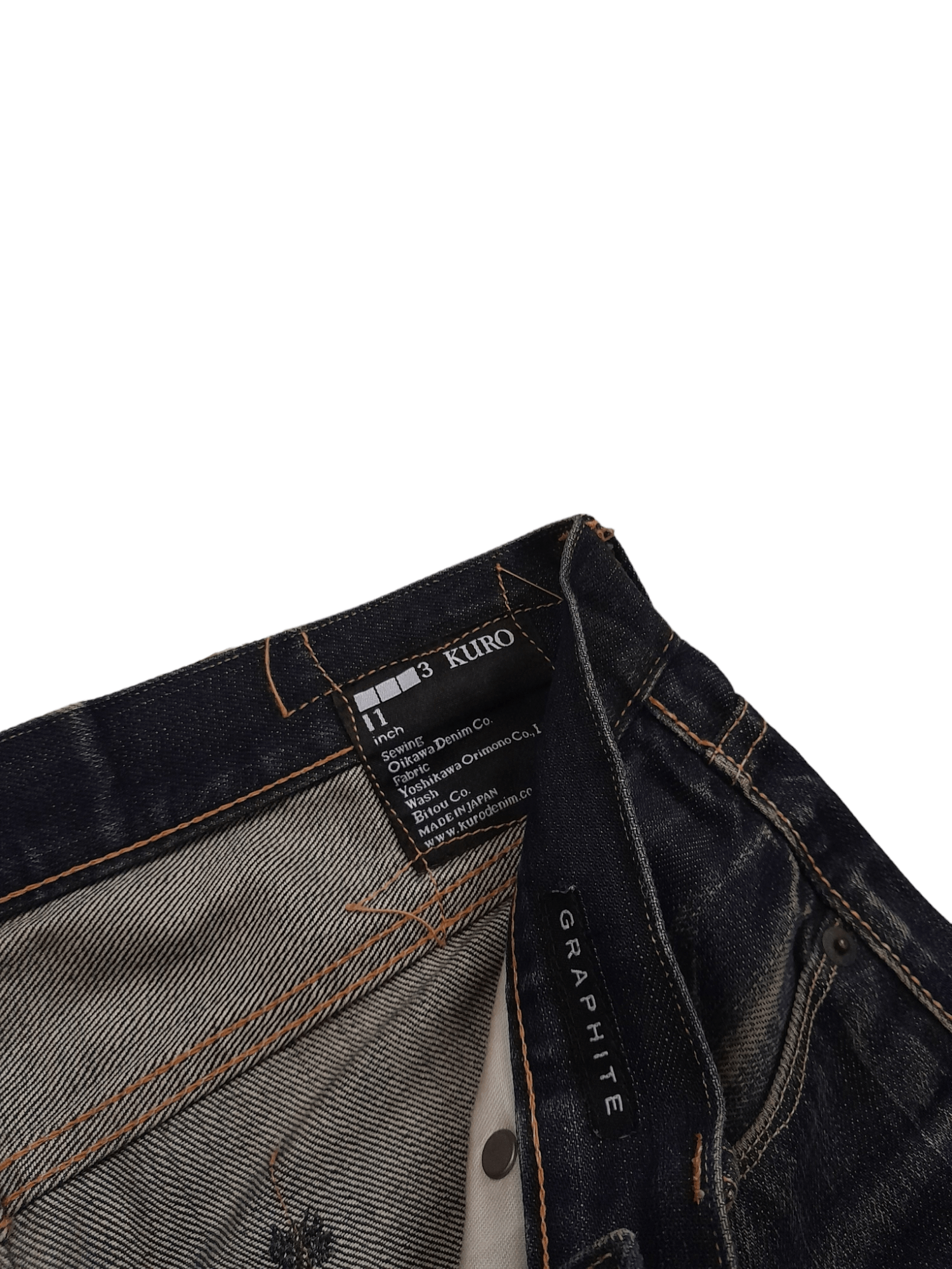 Designer KURO Selvedge Denim Japan Designer Yusuke Yatsuhashi (E677) Size US 32 / EU 48 - 4 Thumbnail
