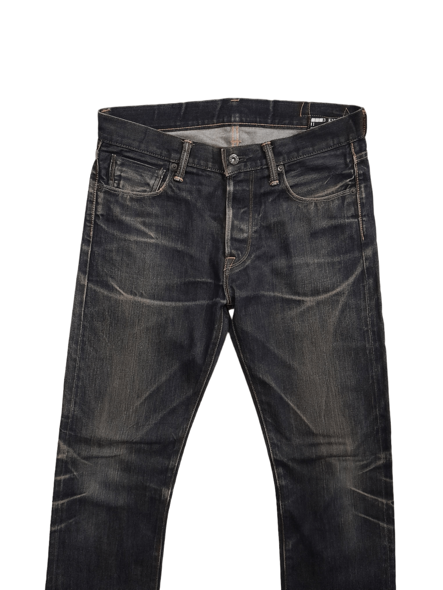 Designer KURO Selvedge Denim Japan Designer Yusuke Yatsuhashi (E677) Size US 32 / EU 48 - 2 Thumbnail