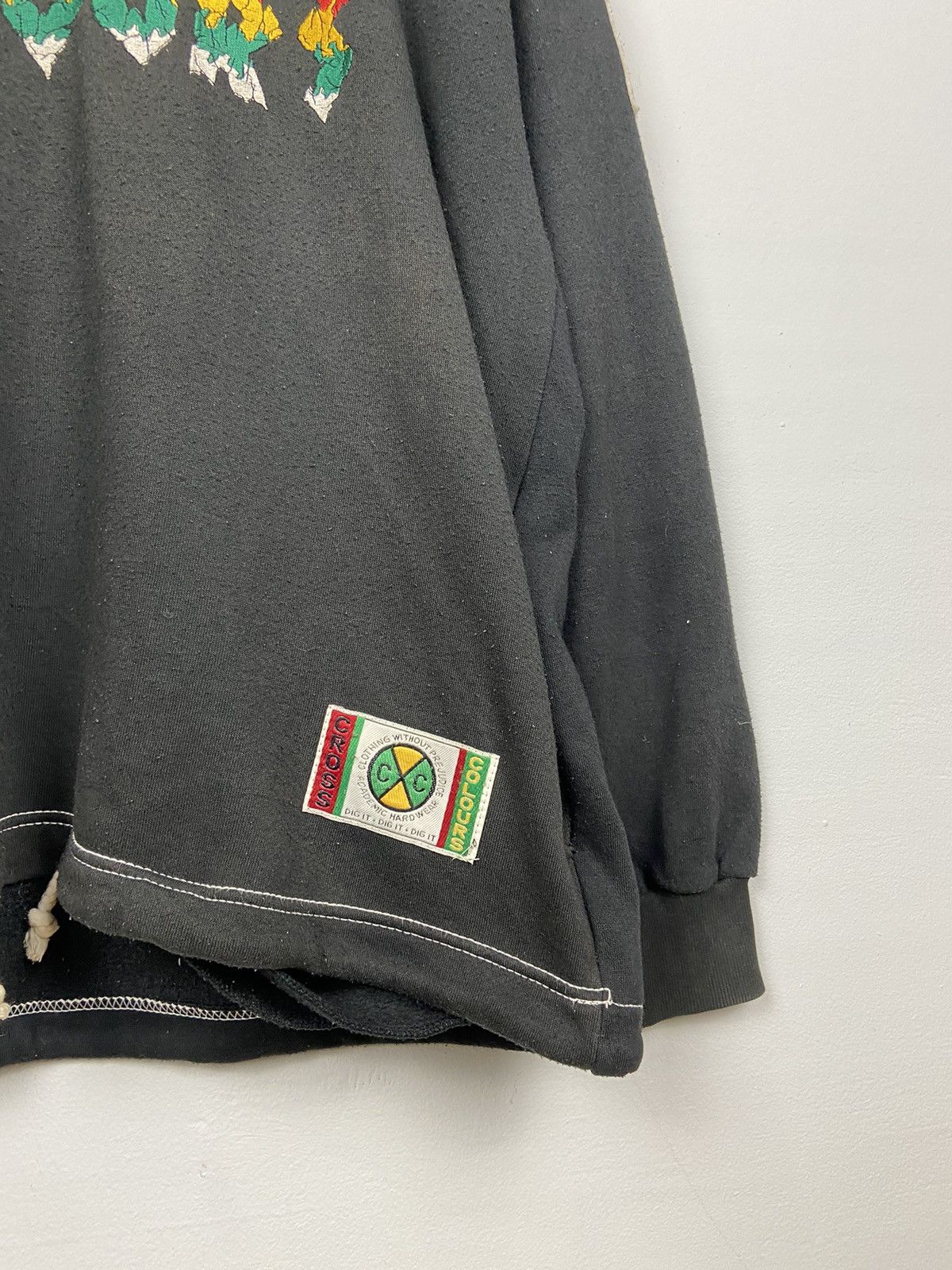 Cross Colours × Rap Tees × Vintage Vintage 90s Cross Colours Hiphop Raptees Streetwear Hoodie Size US XL / EU 56 / 4 - 3 Thumbnail