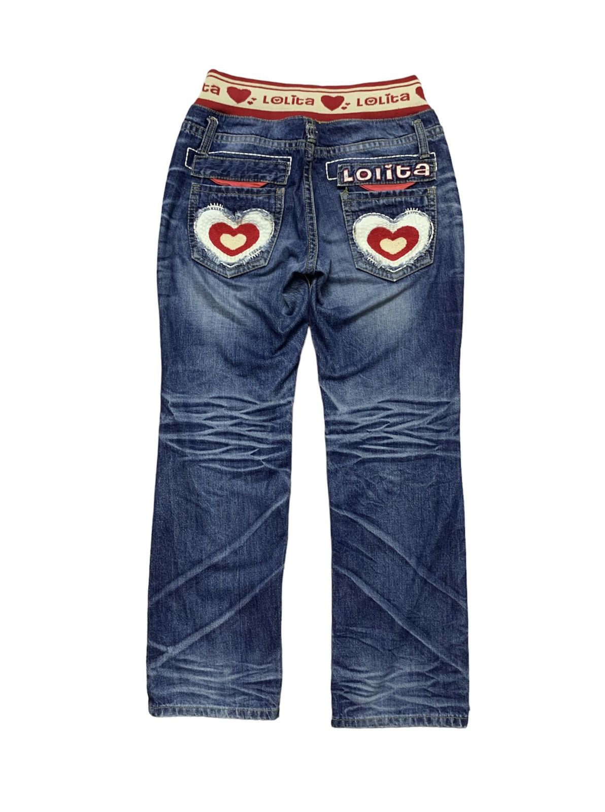Hysteric Glamour × Japanese Brand × Tornado Mart Yoshimoto Nara Lolita Love Embroidery Straight Denim Size US 32 / EU 48 - 1 Thumbnail