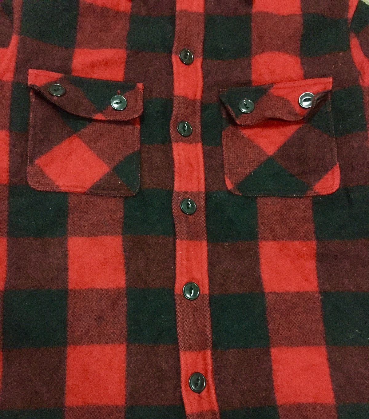 Bape Rare Design Vintage A Bathing Ape Checkered Wool Shirt 2000s Size US M / EU 48-50 / 2 - 3 Thumbnail
