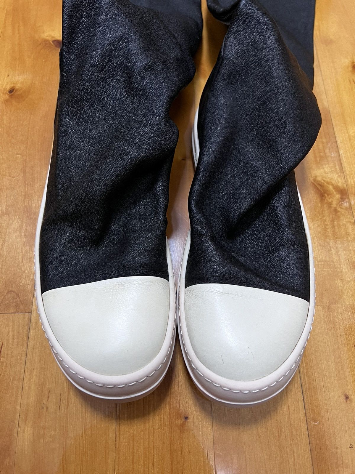 Rick Owens Rick owens mainline leather thigh high stocking sz36 Size US 6 / IT 36 - 2 Thumbnail