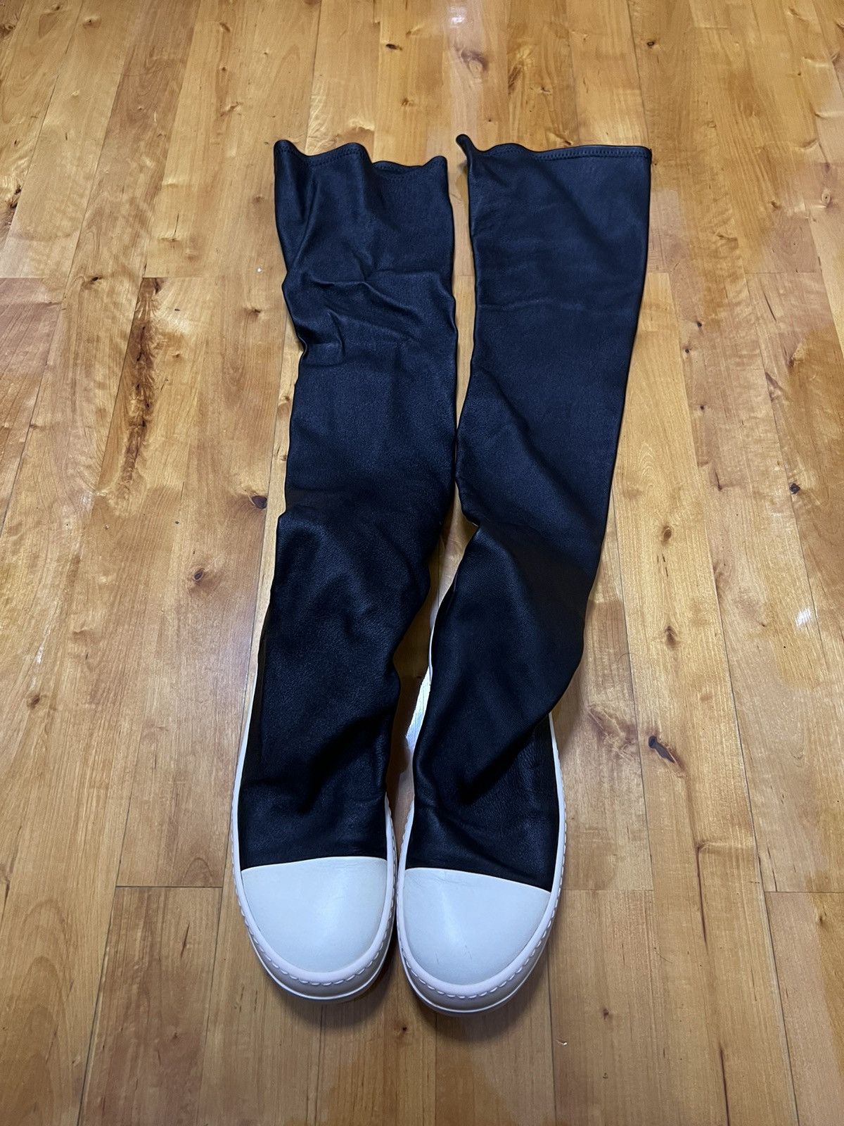 Rick Owens Rick owens mainline leather thigh high stocking sz36 Size US 6 / IT 36 - 1 Thumbnail