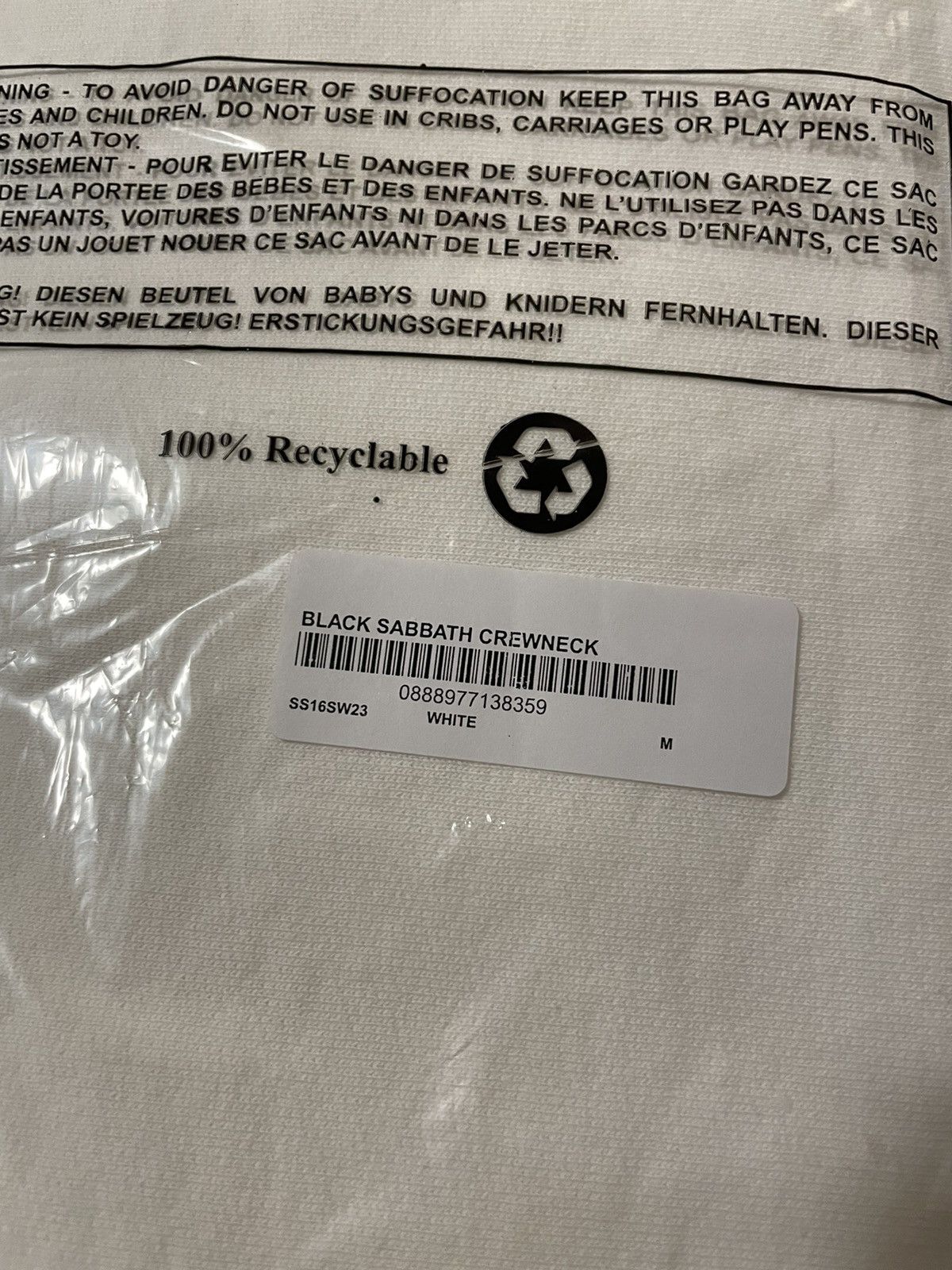 Supreme Supreme Black Sabbath Crewneck Sweatshirt Size US M / EU 48-50 / 2 - 6 Thumbnail