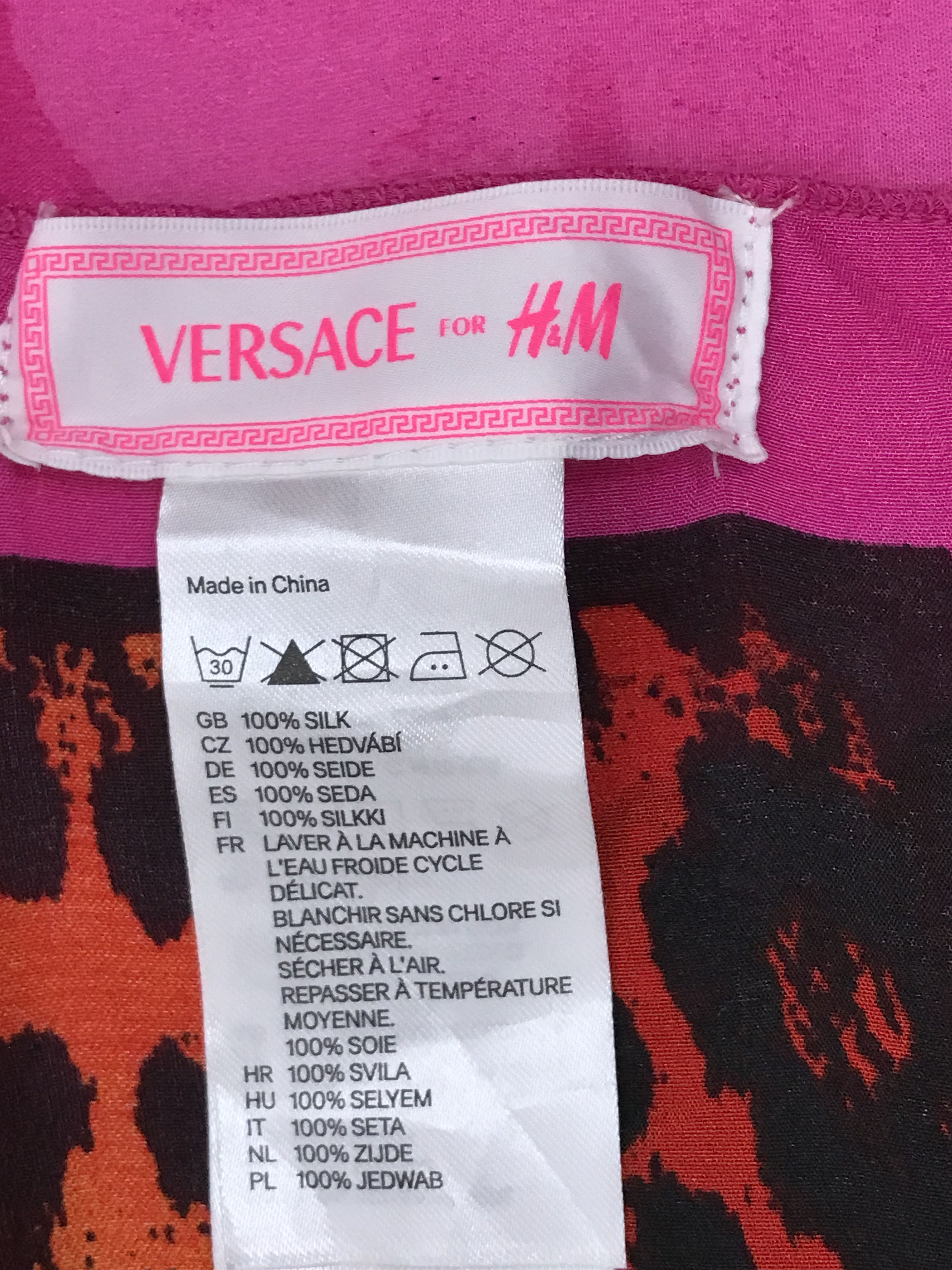 Designer × Versace VC801 Vintage Versace Leopard Silk Scarf Size ONE SIZE - 5 Thumbnail