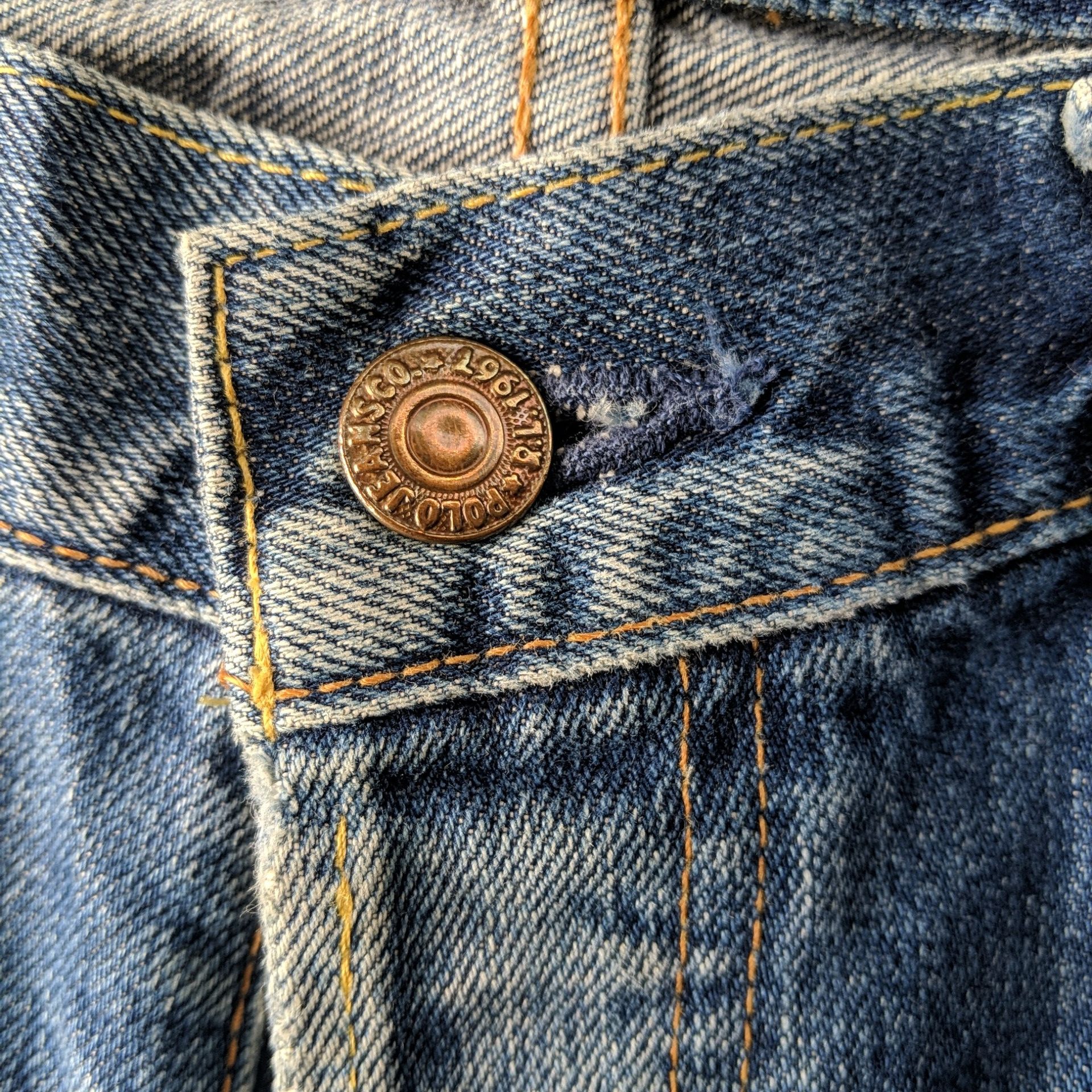 Japanese Brand W34🔥Vintage Polo Ralph Distressed Faded Denim Jeans Pants Size US 34 / EU 50 - 6 Thumbnail