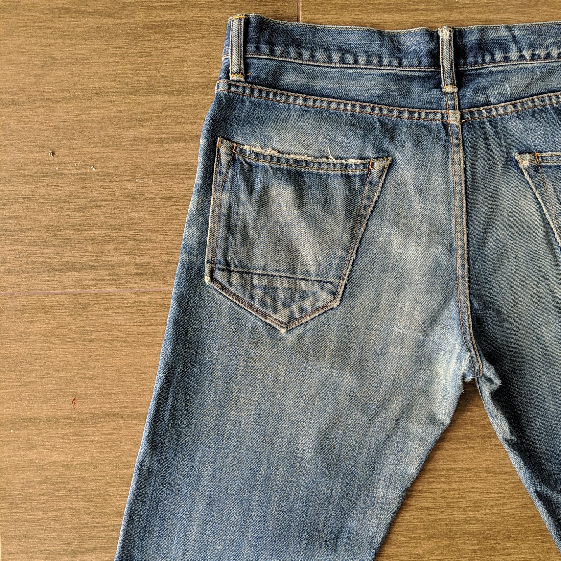 Japanese Brand W34🔥Vintage Polo Ralph Distressed Faded Denim Jeans Pants Size US 34 / EU 50 - 11 Thumbnail