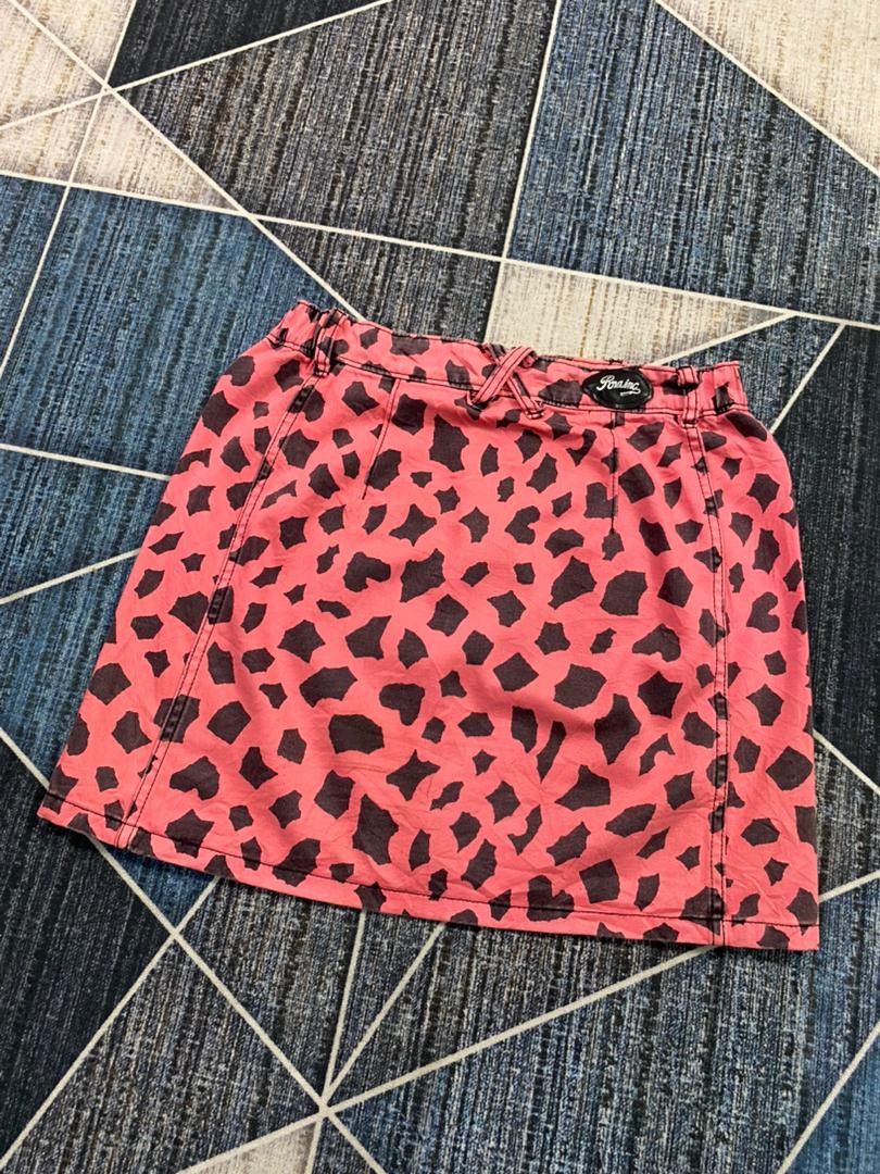If Six Was Nine × Japanese Brand × Le Grande Bleu (L.G.B.) RNA LEOPARD PRINT SKIRT BLACK PINK HARAJUKU STYLE (W28-32) Size 28" / US 6 / IT 42 - 8 Thumbnail