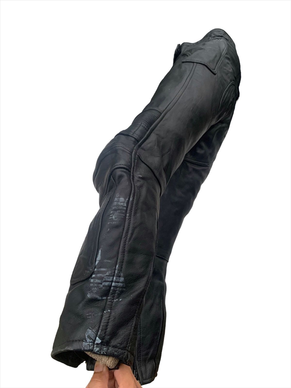 Fox Racing TOBEL LEATHER PANTS MOTORCYCLE RACING VINTAGE Size US 28 / EU 44 - 12 Thumbnail