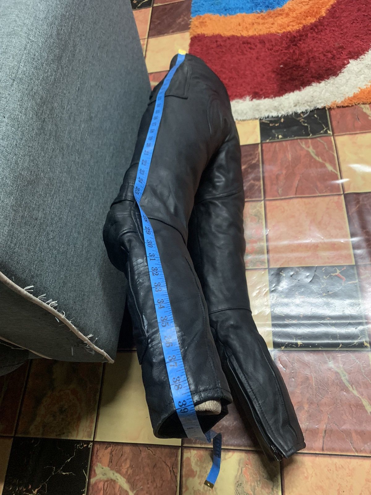 Fox Racing TOBEL LEATHER PANTS MOTORCYCLE RACING VINTAGE Size US 28 / EU 44 - 22 Thumbnail