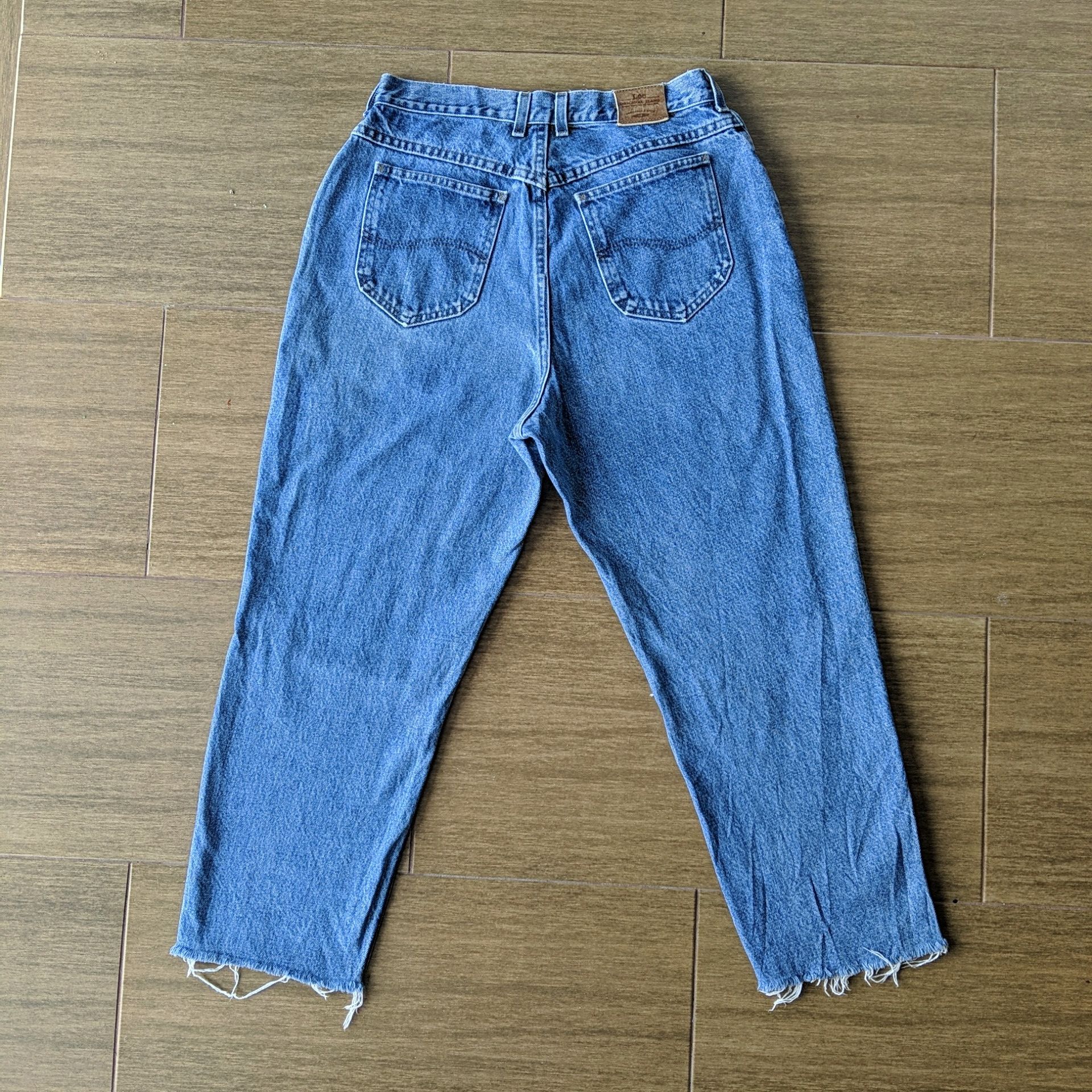 Japanese Brand Vintage Lee w30x26 Distressed Cut Denim Jeans Pants Size US 30 / EU 46 - 9 Thumbnail