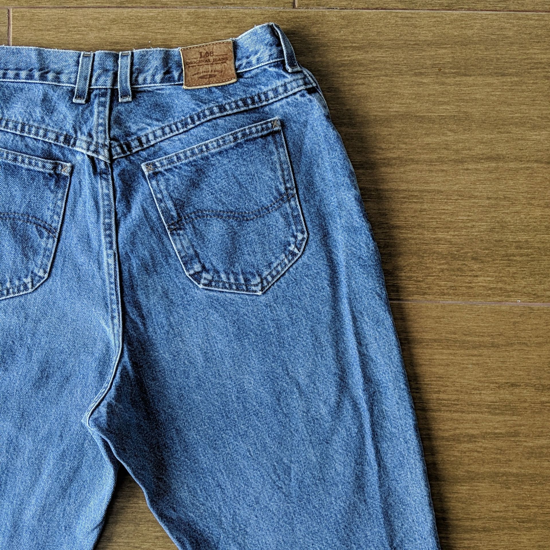 Japanese Brand Vintage Lee w30x26 Distressed Cut Denim Jeans Pants Size US 30 / EU 46 - 12 Thumbnail