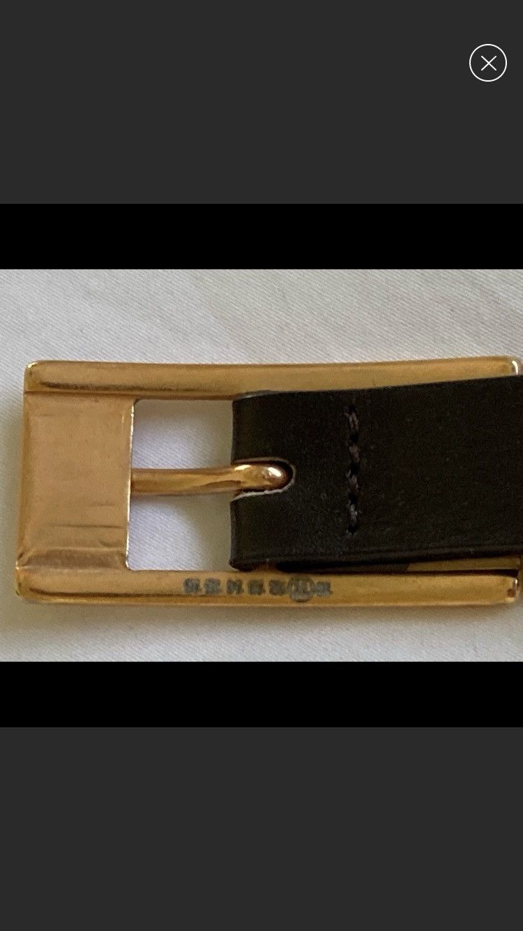 Maison Margiela Authentic Margiela Brown Skinny Belt Rose Gold Buckle Size 32 - 10 Thumbnail