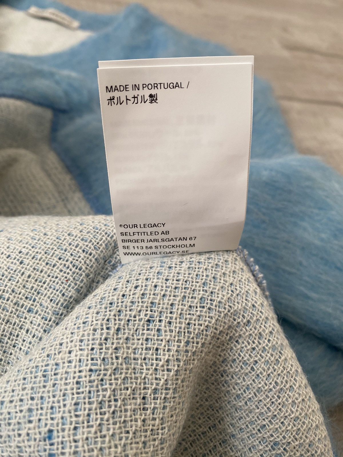 Our Legacy Our Legacy Baby Blue Mohair Cardigan | Grailed