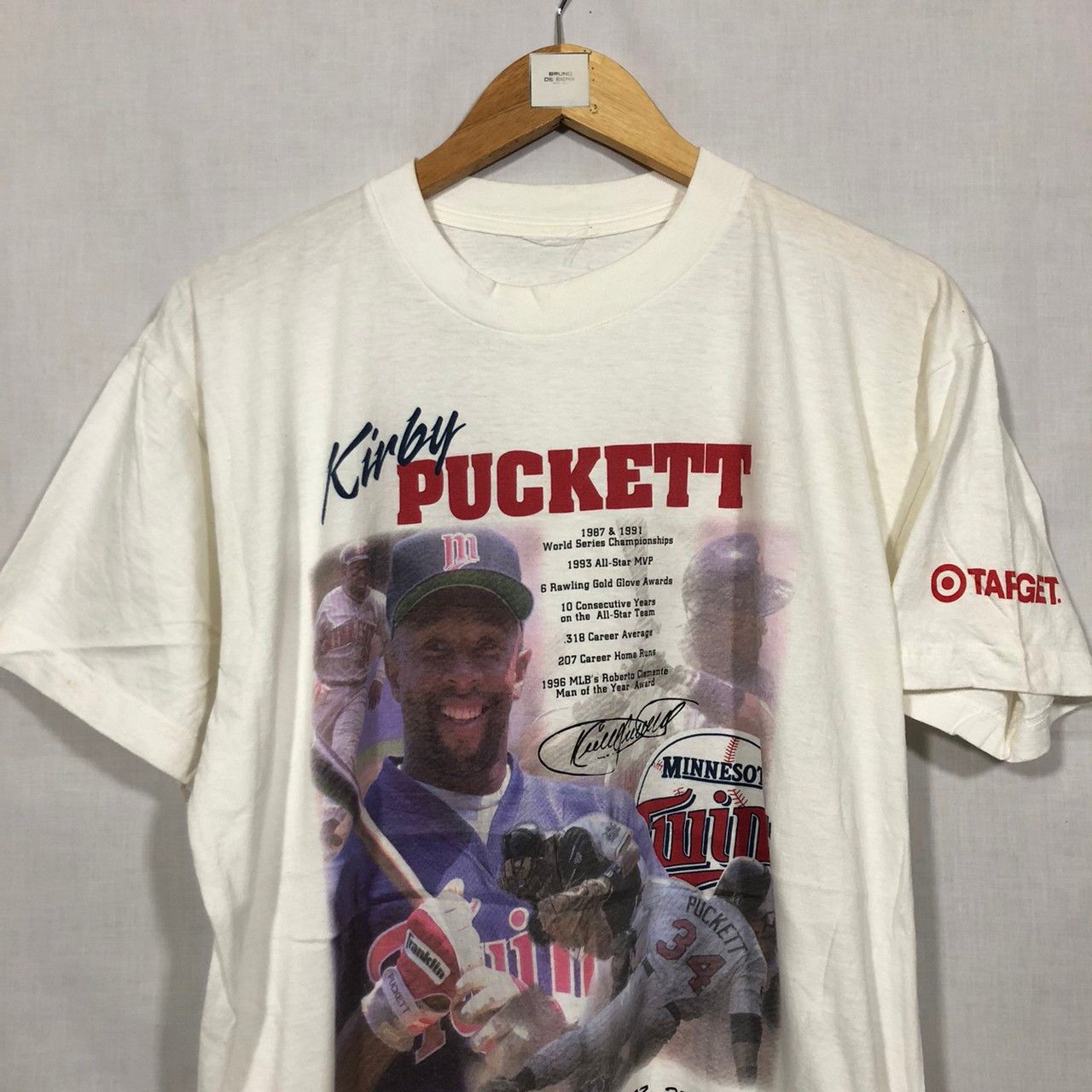 Vintage 90's Minnesota Twins shirt Kirby Puckett MLB